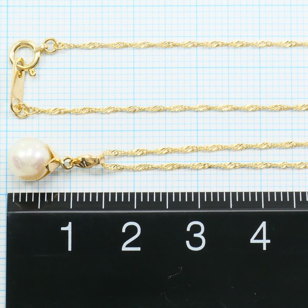 18K Yellow Gold Pearl Necklace for Women - Elegant Bridal Jewelry, Wedding Gift & Special Occasion Accessory