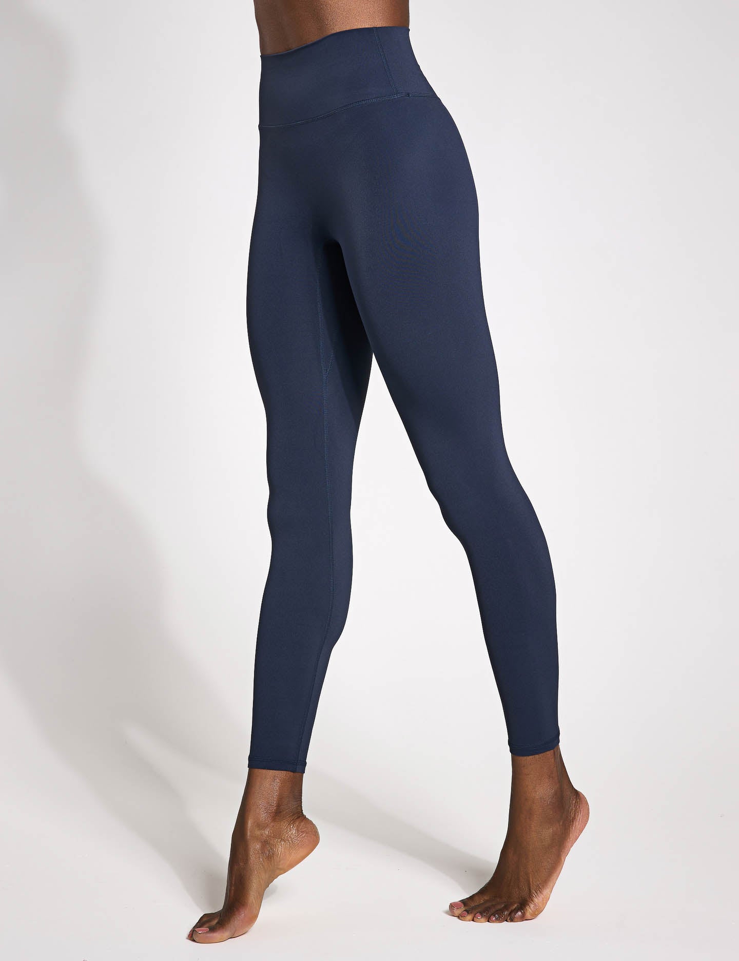 Chloe Cloud Core High Waist Yoga Leggings for Women - Navy Blue - Soft & Stretchy Workout Pants for Running, Gym & Lounge Wear