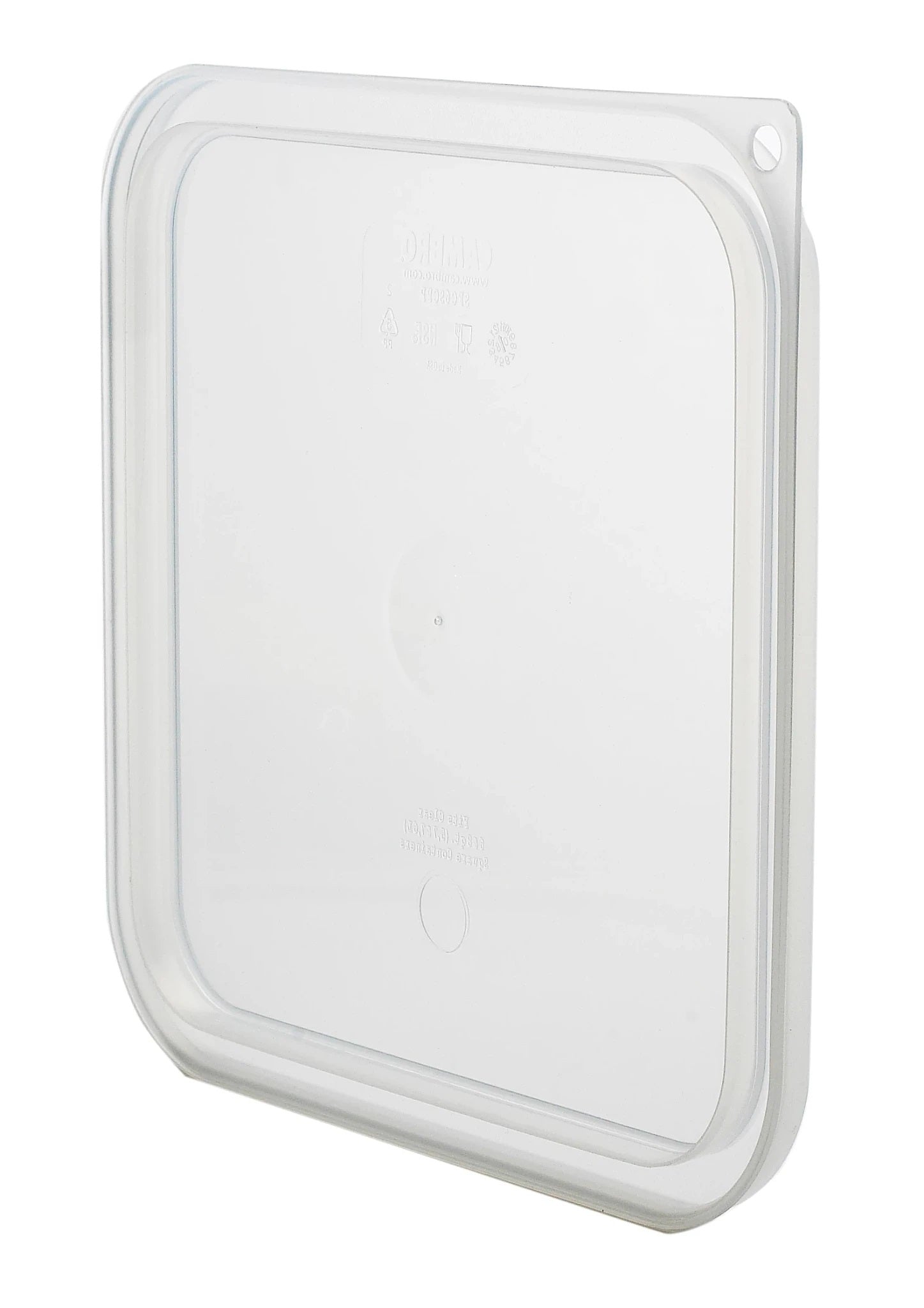 Cambro SFC6SCPP190 CamSquare Seal Cover for 6 & 8 Qt Food Storage Containers - Translucent Plastic Lid - Perfect for Restaurant, Catering & Meal Prep