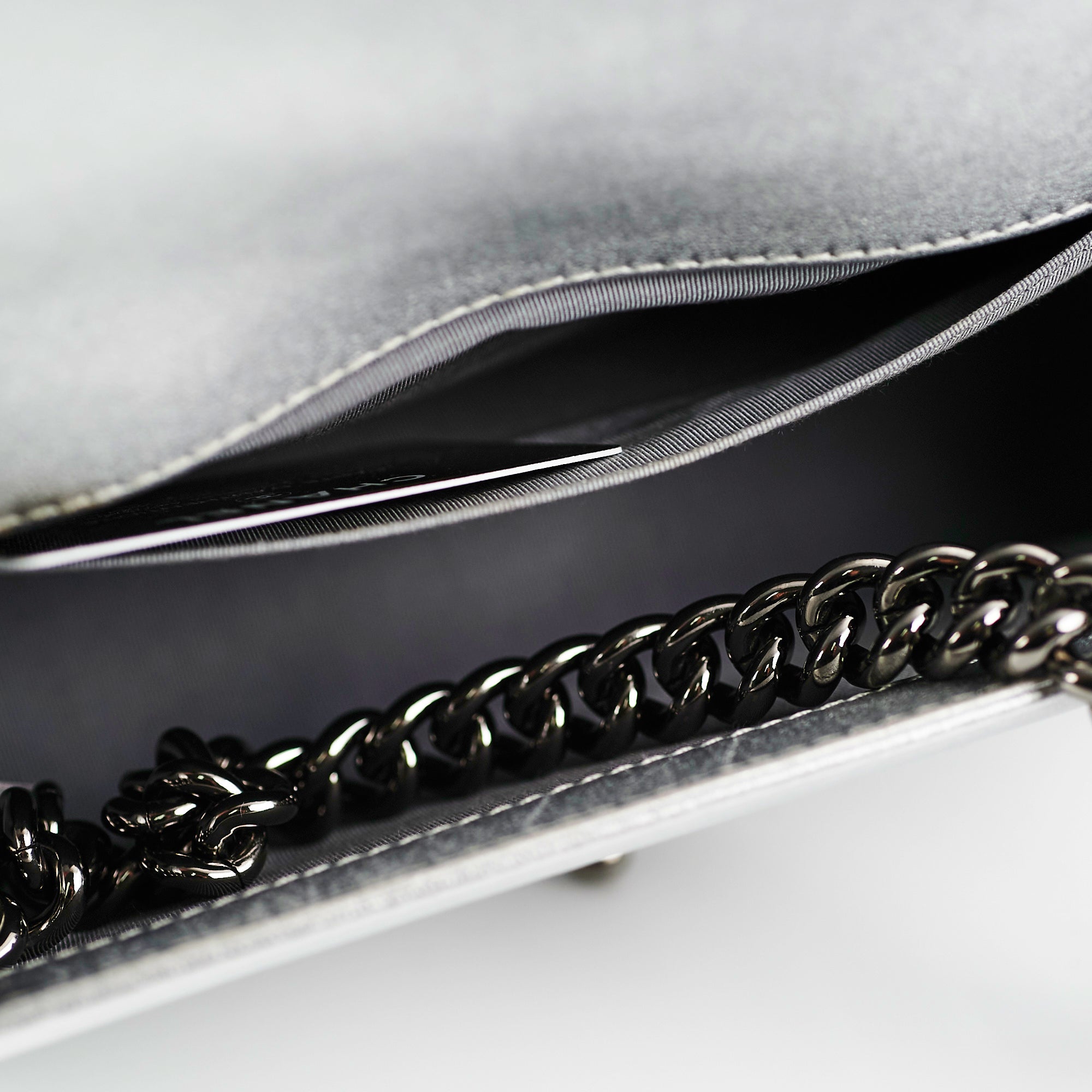 Authentic Chanel Old Medium Boy Bag in Silver - Luxury Crossbody Handbag for Women, Perfect for Evening Parties & Special Occasions