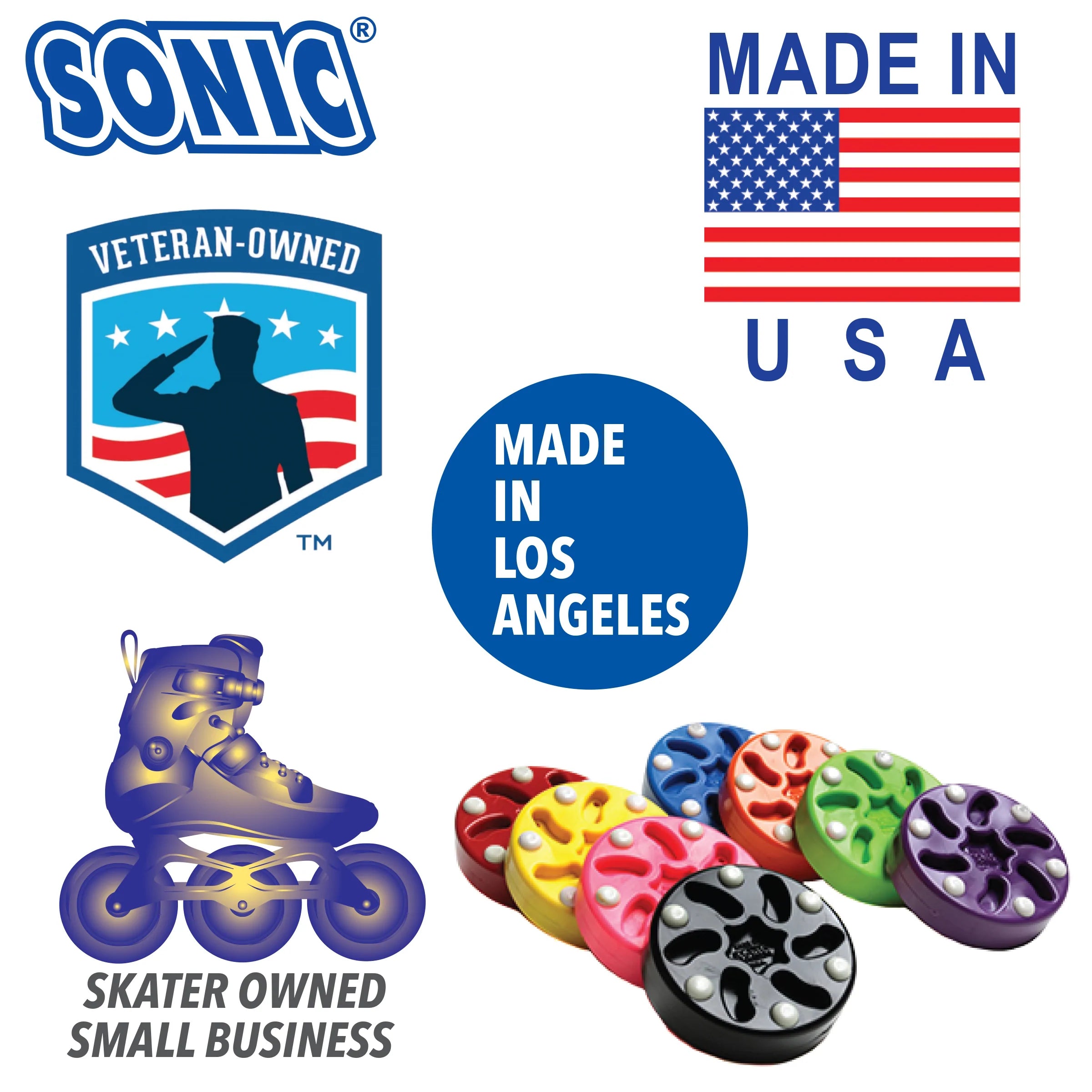 Sonic Puck Roller Hockey Ball - High Performance Roller Hockey Puck for Smooth Gliding & Durability - Perfect for Street Hockey, Training & Outdoor Games
