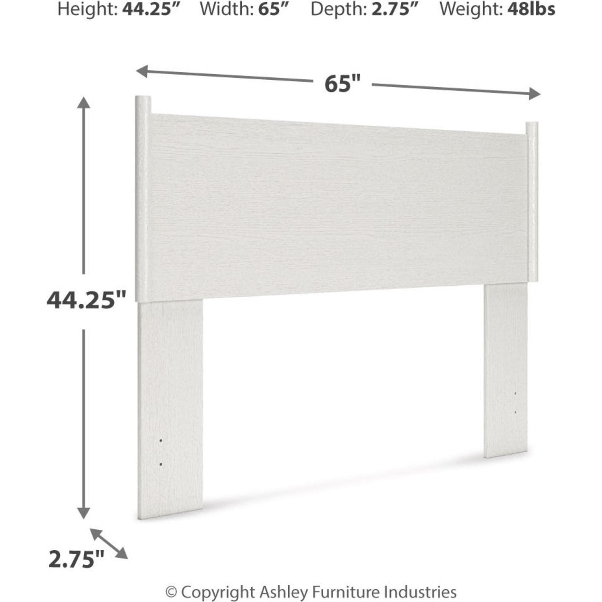 Aprilyn Queen Panel Headboard - White Upholstered Bed Frame Headboard for Bedroom Decor, Modern & Elegant Design - Perfect for Master Bedroom, Guest Room, or Dormitory