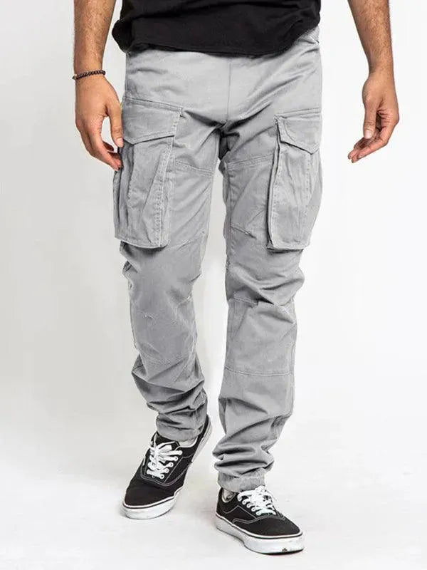 Men's Casual Cargo Pants with Pencil Fit - Comfortable & Stylish for Outdoor Activities, Work & Travel