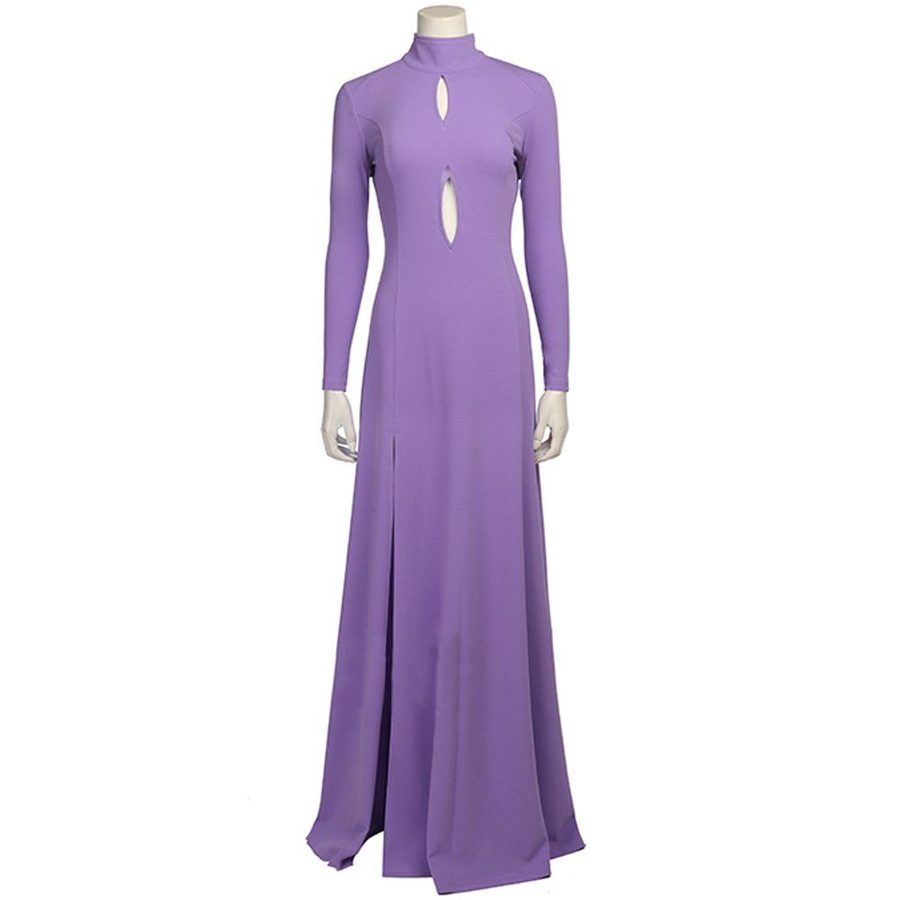 Anime Women's Purple Cosplay Costume Full Set - Elegant Halloween Party Outfit for Anime Lovers & Cosplay Events