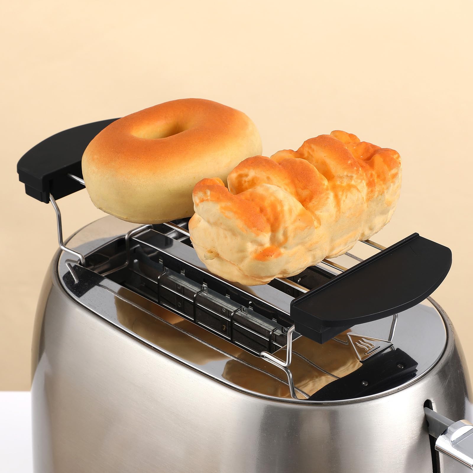 Stainless Steel Sandwich & Toast Rack Holder - 2 Slice Cooling Grid for Bread, Bagels & Pastries - Perfect Air Fryer Accessory & Kitchen Organizer for Breakfast, Parties & Dining