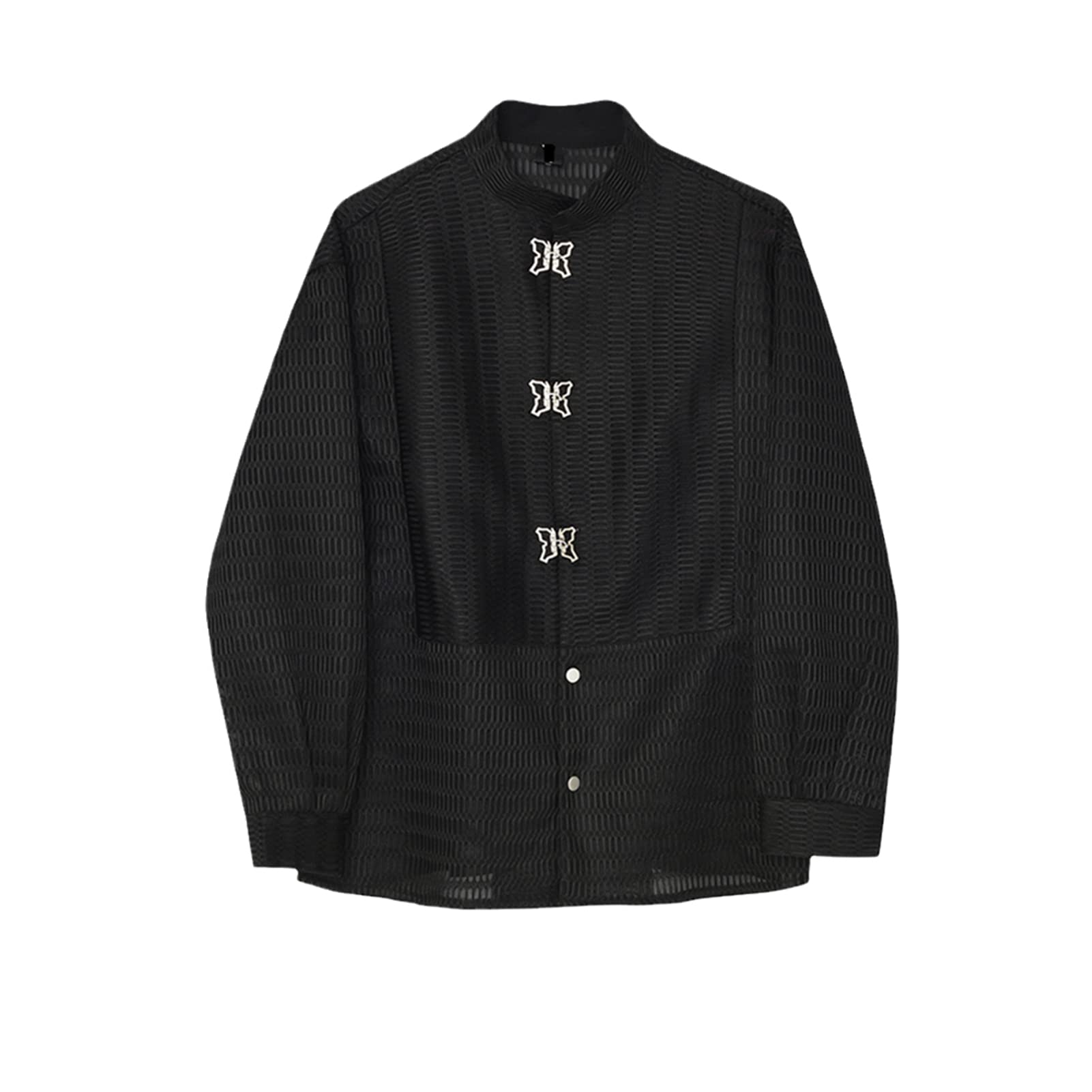 Trendy Women's Crumpled Folds Shirt with Metal Buttons & Color Block Design - Stylish Streetwear Top for Casual Outings & Night Out