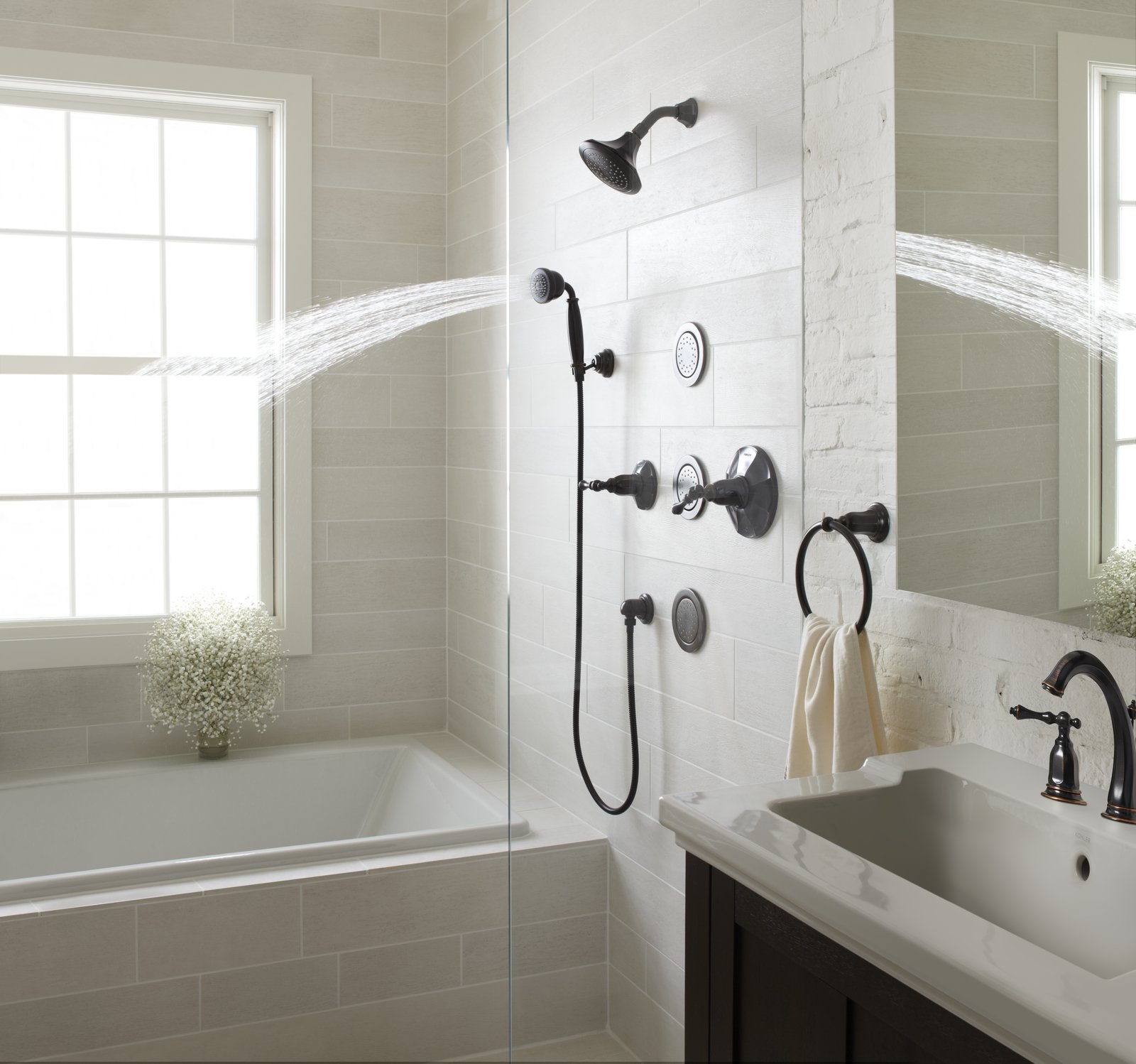 Kohler K-10343-2BZ Kelston Single Function Hand Shower in Oil Rubbed Bronze - Perfect for Bathroom, Shower, and Spa Relaxation