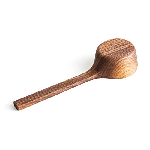 Premium Black Walnut Long Handle Coffee Scoop - 10g/2 Tablespoon Measuring Spoon for Coffee Beans & Loose Leaf Tea | Perfect Coffee Accessory for Home Brewing, Cafes & Barista Use