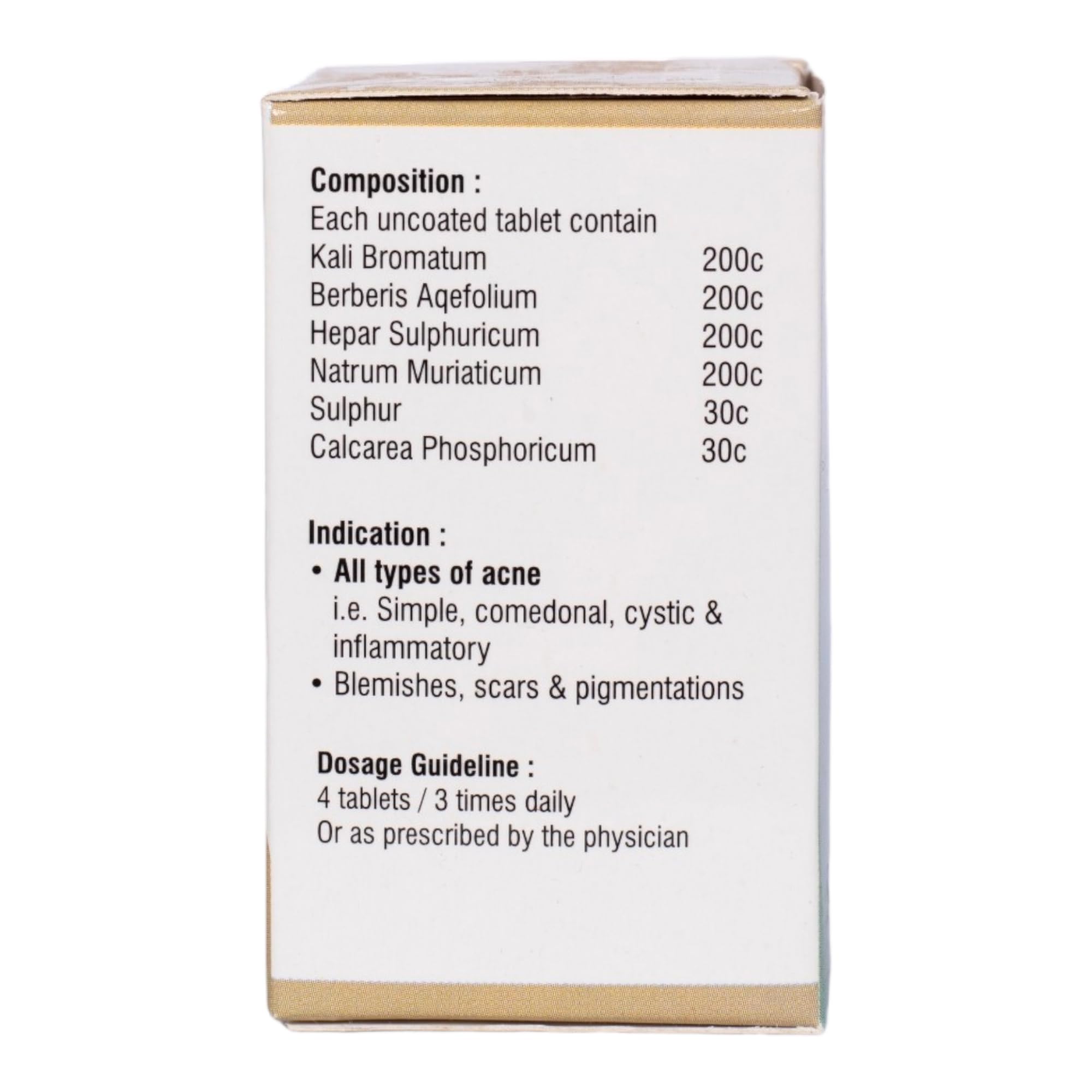 Dr. Patel's Homeopathic Clinex Tablet for Acne Treatment | Pimple & Blemish Control | Reduce Scars & Pigmentation | Clear & Healthy Skin Solution - 25g | Perfect for Daily Skincare Routine & Teenage Acne Problems