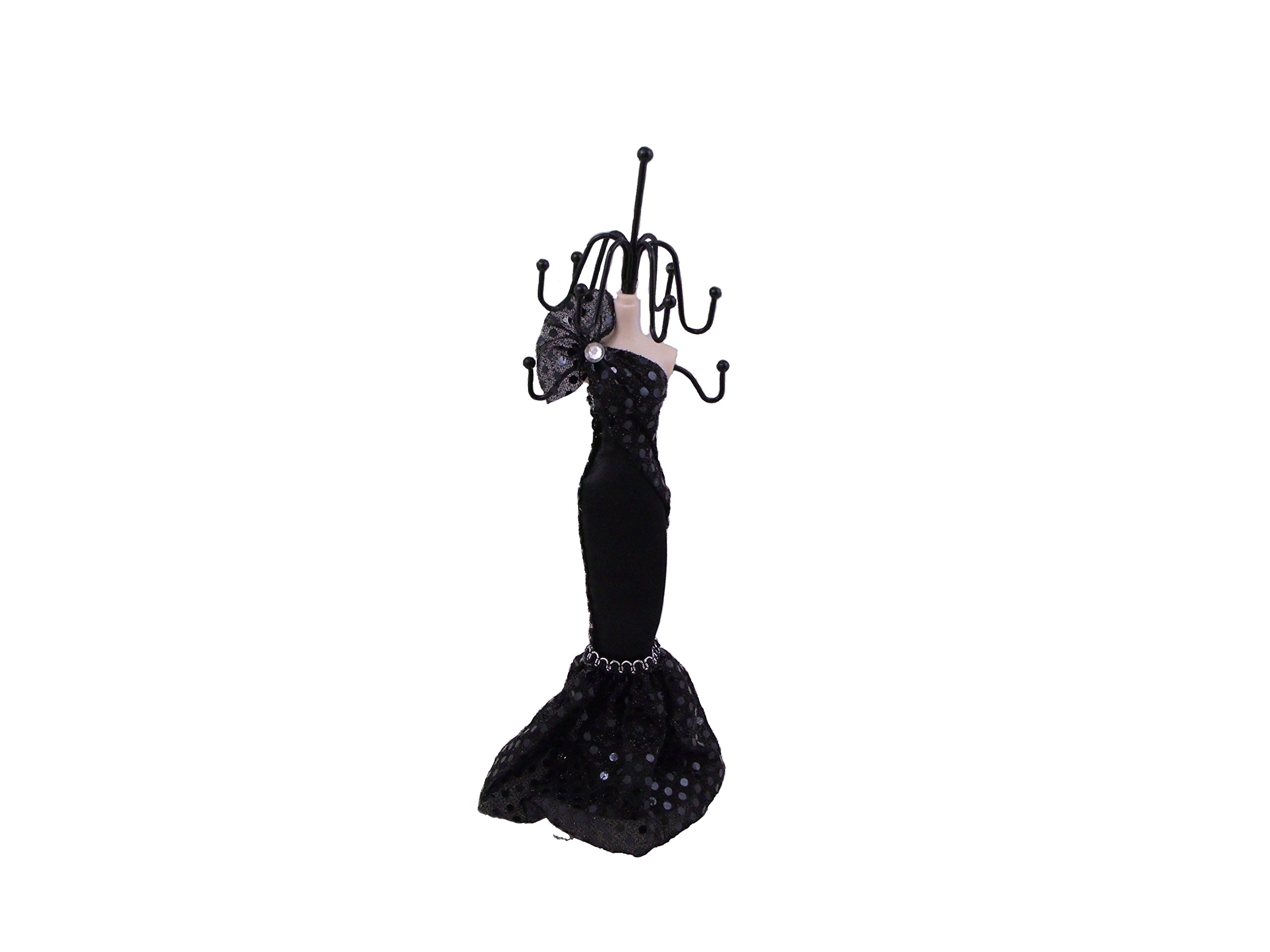 Romantic Road Black Jewelry Display Stand - Elegant Holder for Necklaces, Rings & Bracelets - Perfect for Boutiques, Jewelry Stores & Home Organization