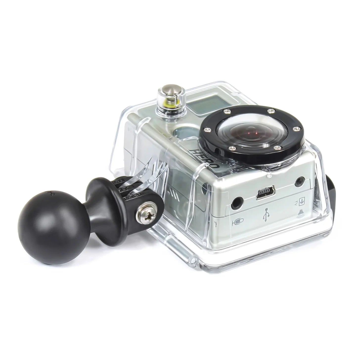 GoPro Hero Mount Adapter - RAM RAP B 202U GOP1 Universal Action Camera Accessory for Motorcycles, Bikes & Outdoor Adventures