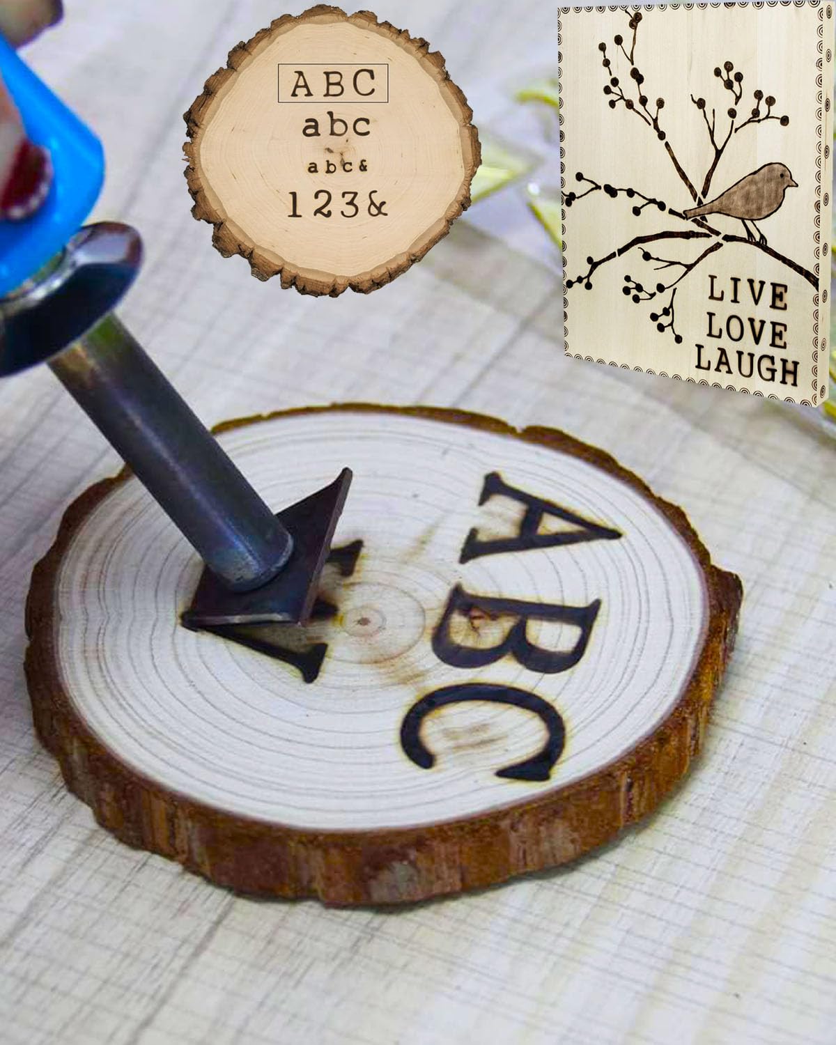 Personalized Wood Burning Alphabet Letter Kit - 26pcs 5/8