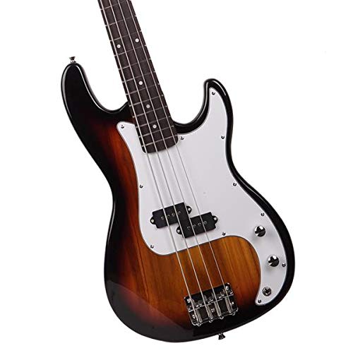 Premium Electric Bass Guitar with Fire Style Finish - Fast 3-7 Day US Shipping | Perfect for Stage Performances & Rock Music Lovers