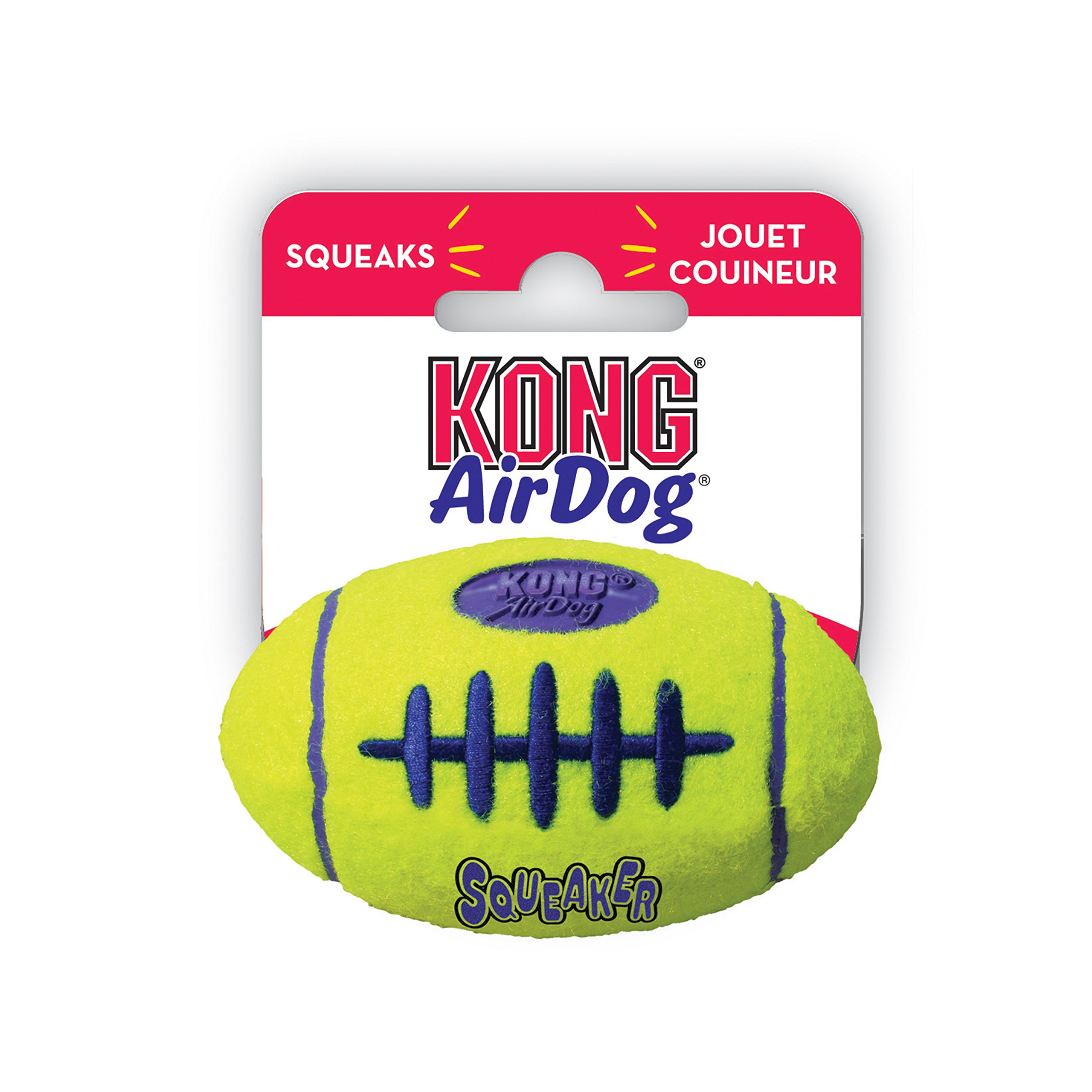 KONG Air Squeaker Dog Toy - Durable Chew Toy for Small & Large Dogs - Fun Interactive Play for Indoor & Outdoor Use