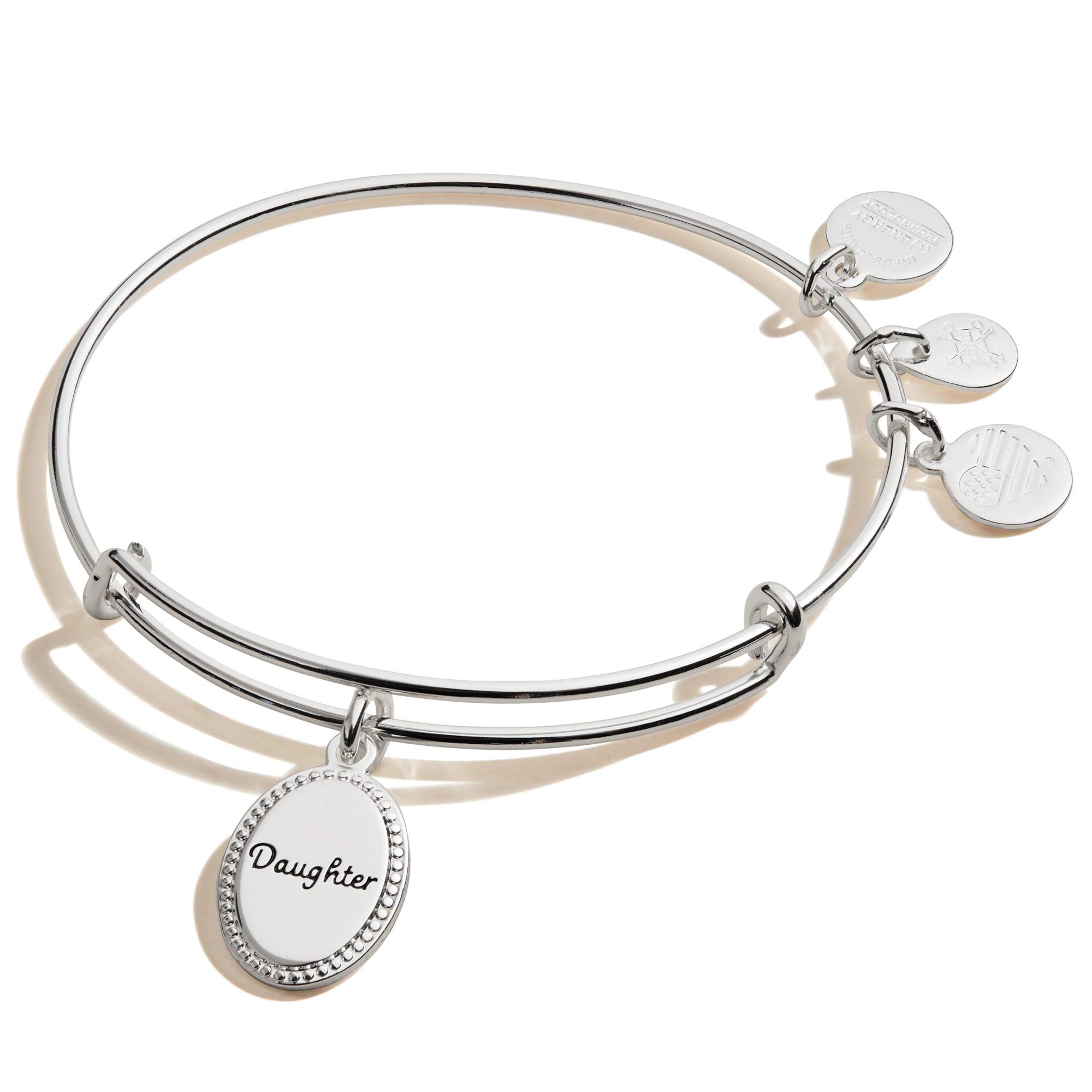 Alex and Ani Daughter Bracelets - Sterling Silver Adjustable Charm Bangle for Women & Girls | Perfect for Birthdays, Mother's Day & Everyday Wear