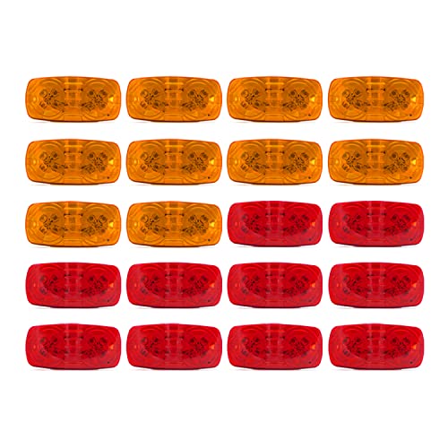 Amber (10 PCS) + Red (10 PCS)