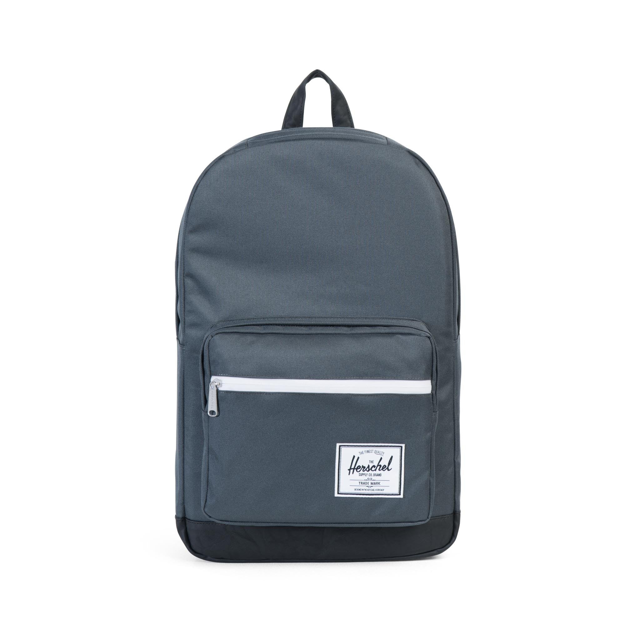 Herschel Pop Quiz Backpack - Dark Shadow/Black - Stylish Laptop Backpack for School, College & Travel - Durable & Water-Resistant