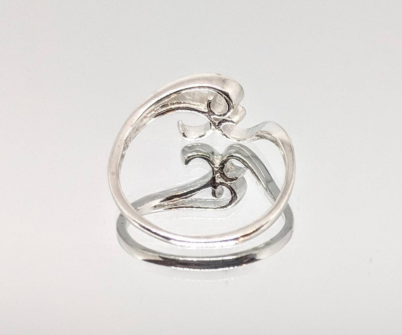 14K Solid Gold or Sterling Silver Freeform Swirl Ring - Size 7 DIY Jewelry Making, Elegant Fashion Statement for Women | Perfect for Weddings, Parties & Everyday Wear