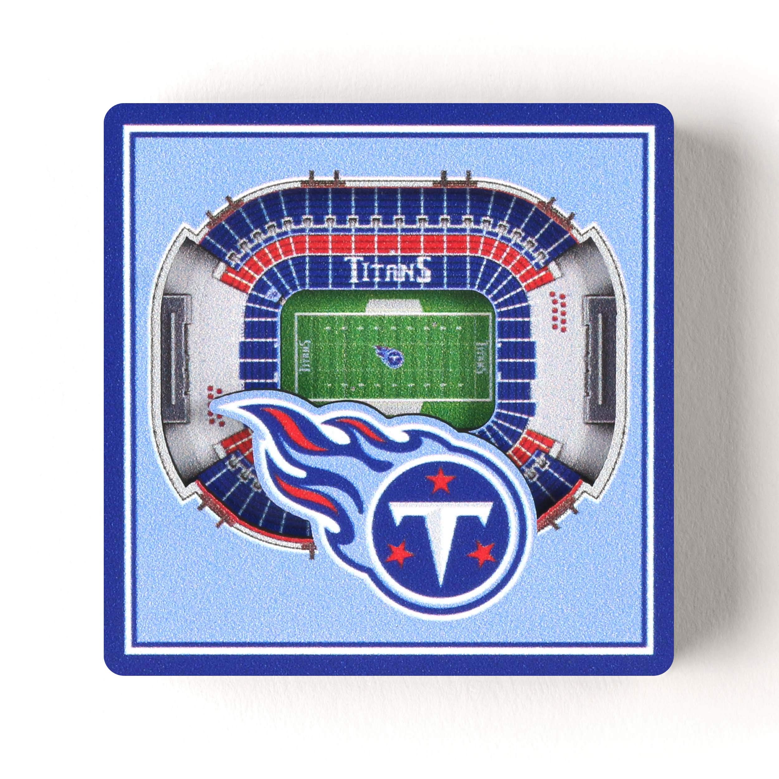YouTheFan NFL 3D StadiumView Magnet - Officially Licensed Team Logo Magnetic Display for Refrigerators, Lockers & Tailgating - Perfect for Football Fans & Game Day Decor