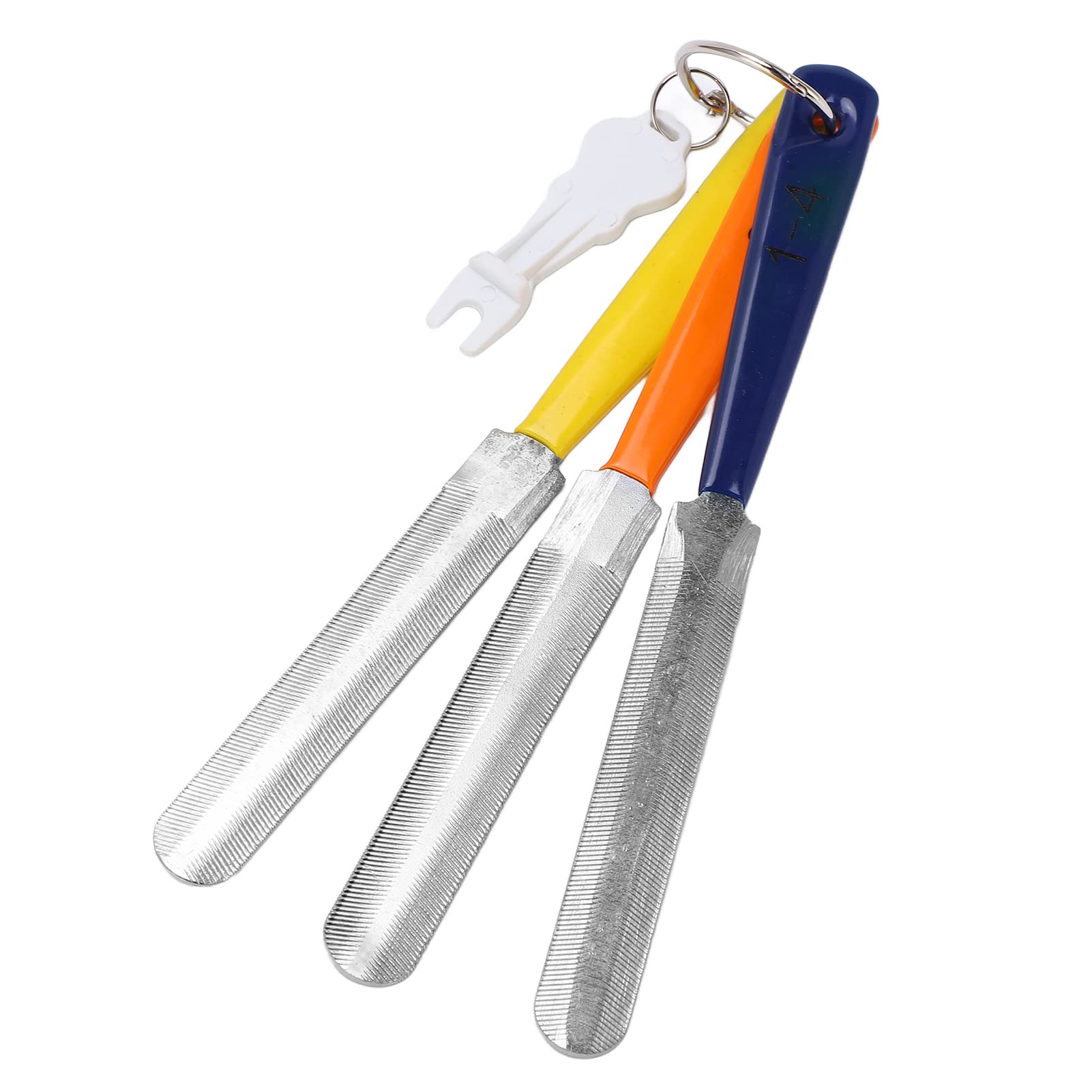 3-Piece Guitar Nut Slotting Files Set - Stainless Steel Guitar Nut & Bridge Files for Guitar Repair - Portable & Durable Guitar Maintenance Tools - Perfect for Luthiers, Musicians & DIY Guitar Repair at Home or Studio