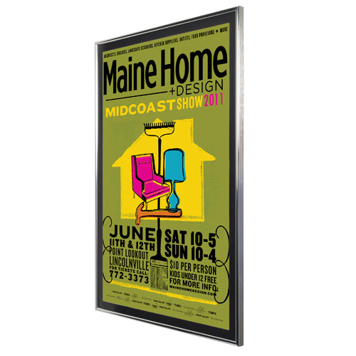 14x22 Picture Frames with Matboard - Classic Metal Poster Display for Wall Art, Photos & Decor - Perfect for Living Room, Bedroom & Office Decorations