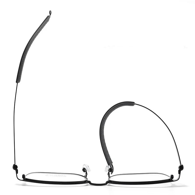 Bclear Unisex Full Rim Square Titanium Eyeglasses A113 - Lightweight Durable Frame for Men & Women - Perfect for Reading, Work & Everyday Wear
