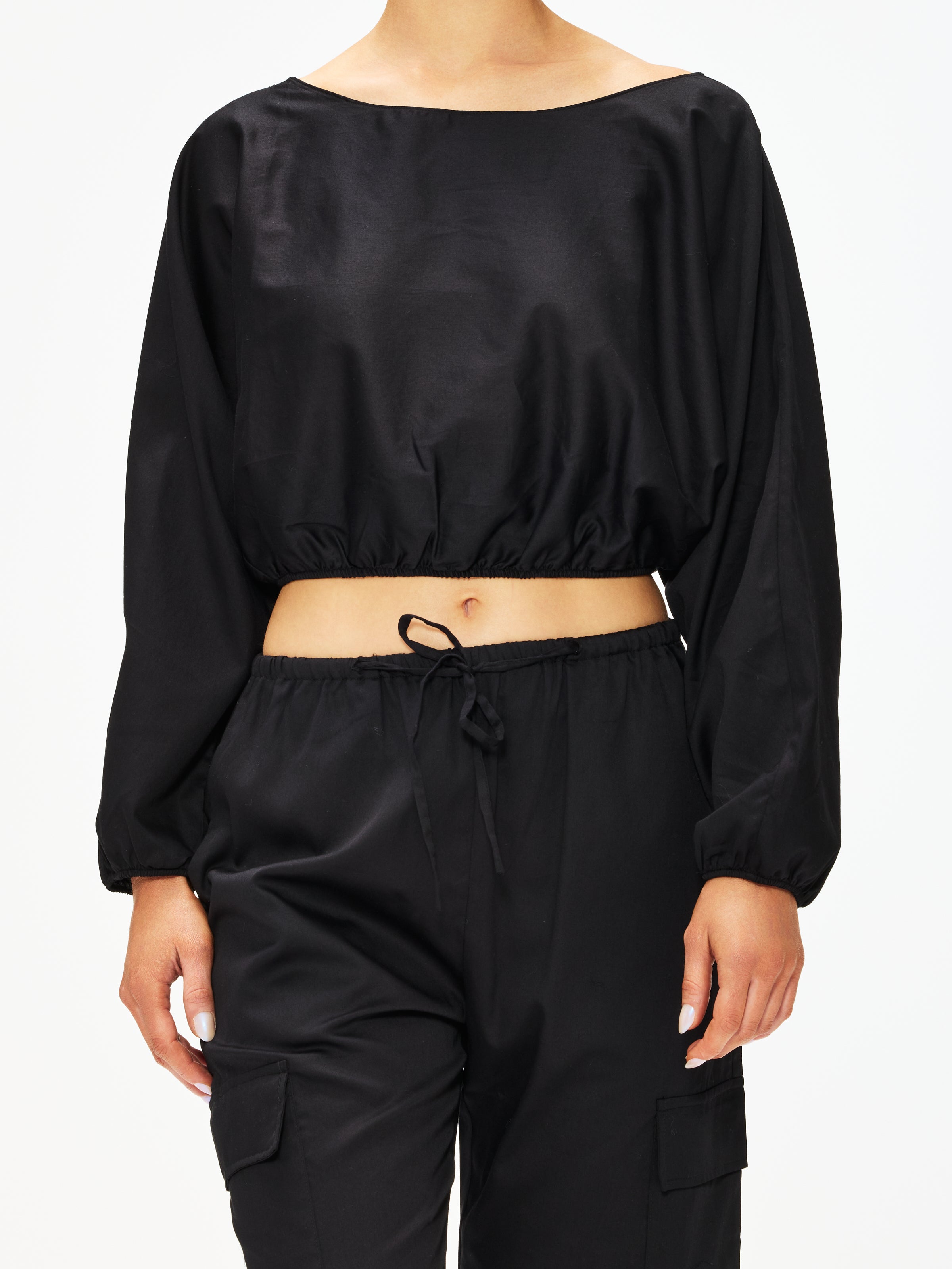 Yoko Long Sleeve Blouson Top for Women - Stylish Casual Shirt with Button Front - Perfect for Office, Date Night & Everyday Wear