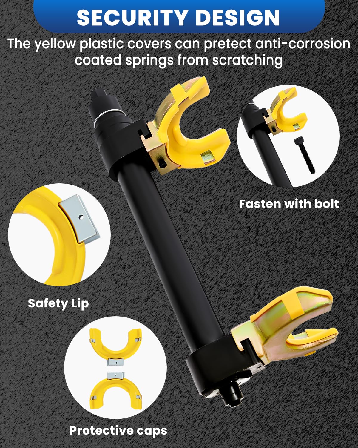Heavy Duty Universal Coil Spring Compressor Tool - Professional Auto Suspension Repair Kit for Car, Truck & SUV Maintenance - Perfect for DIY Mechanics & Garage Use