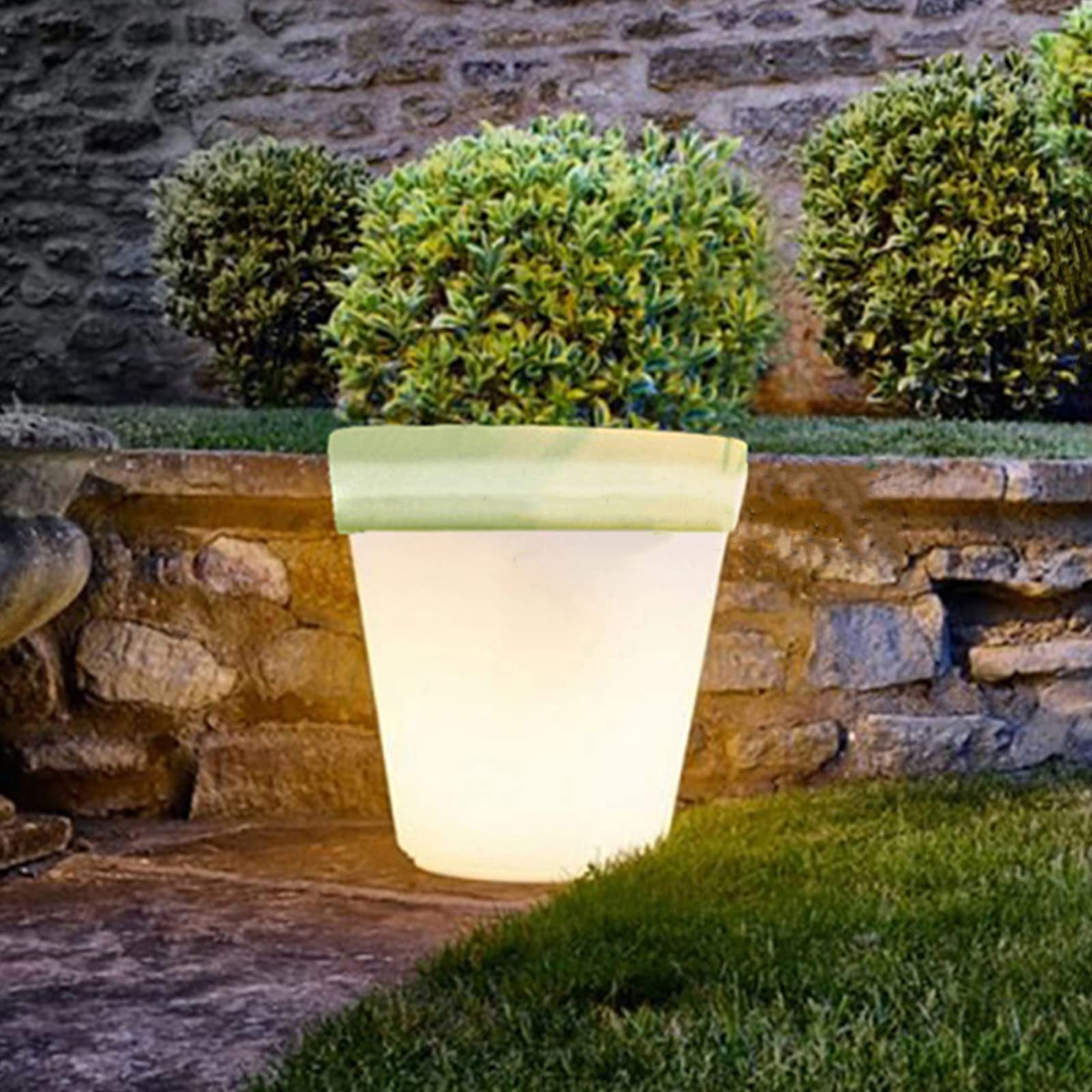 Solar Powered LED Flowerpot Lights - Waterproof Outdoor Garden Decor for Courtyard, Lawn & Christmas Decoration | Perfect for Patio, Pathway & Backyard Ambiance Lighting