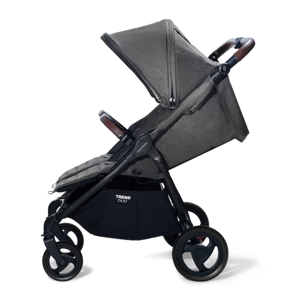Valco Baby Duo Trend Double Stroller - Lightweight Compact Side by Side Stroller for Twins & Toddlers | Perfect for Shopping, Travel & Outdoor Adventures
