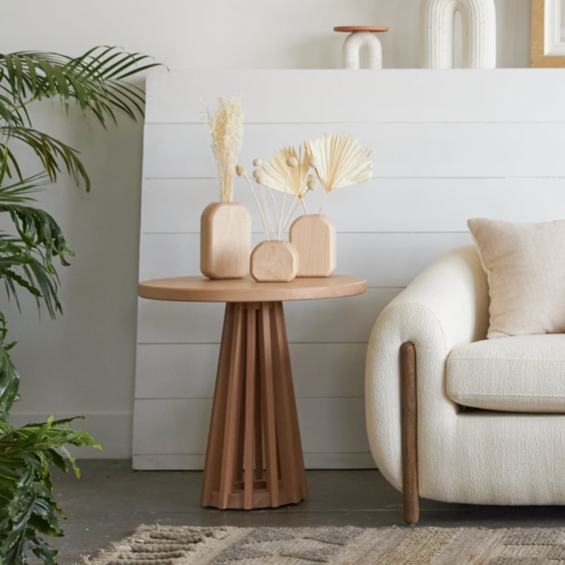 Eco-Friendly Zero Waste Accent Table - Sustainable Side Table for Living Room, Bedroom & Office - Perfect for Modern & Minimalist Home Decor