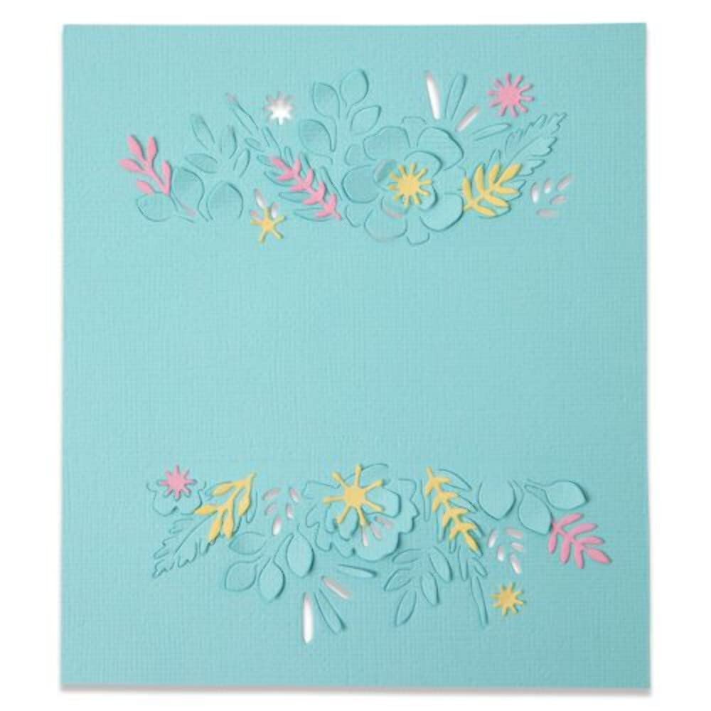 Olivia Rose Floral Borders Thinlits Die Set - 4 Piece Crafting Dies for Scrapbooking, Card Making & DIY Paper Projects | Perfect for Wedding Invitations, Greeting Cards & Home Decor