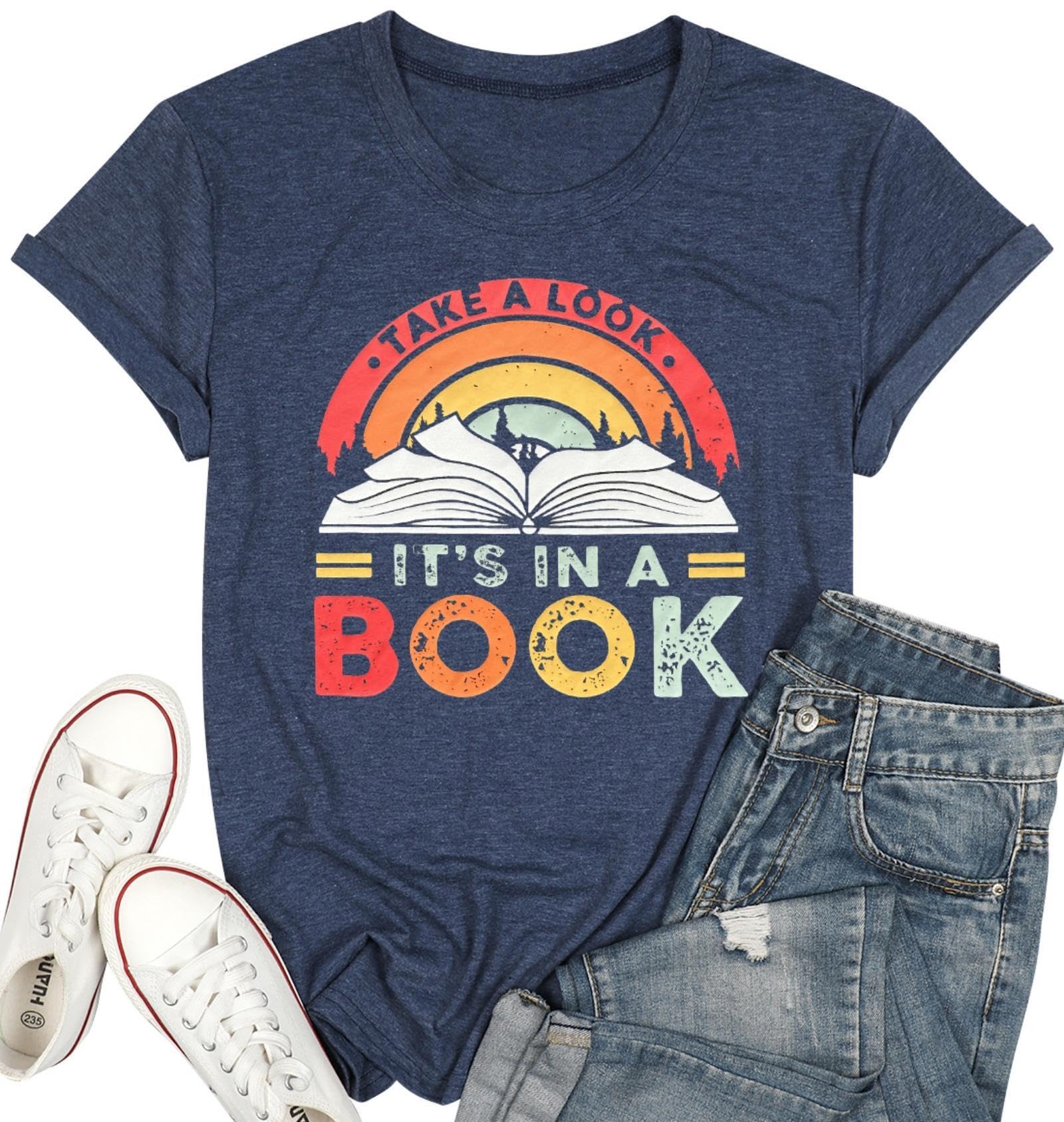 Banned Books T-Shirts for Women - Reading Tees for Book Lovers, Teachers & Librarians - Bibliophile Gifts - Sizes S-XXL - Perfect for Book Clubs, Library Visits & Literary Events