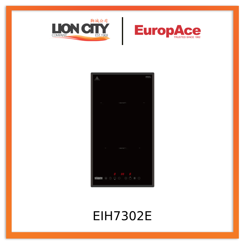 EuropAce EIH7302E 7 Series 30cm Built-in Induction Cooktop - Fast Heating, Energy Efficient, Touch Control for Modern Kitchens