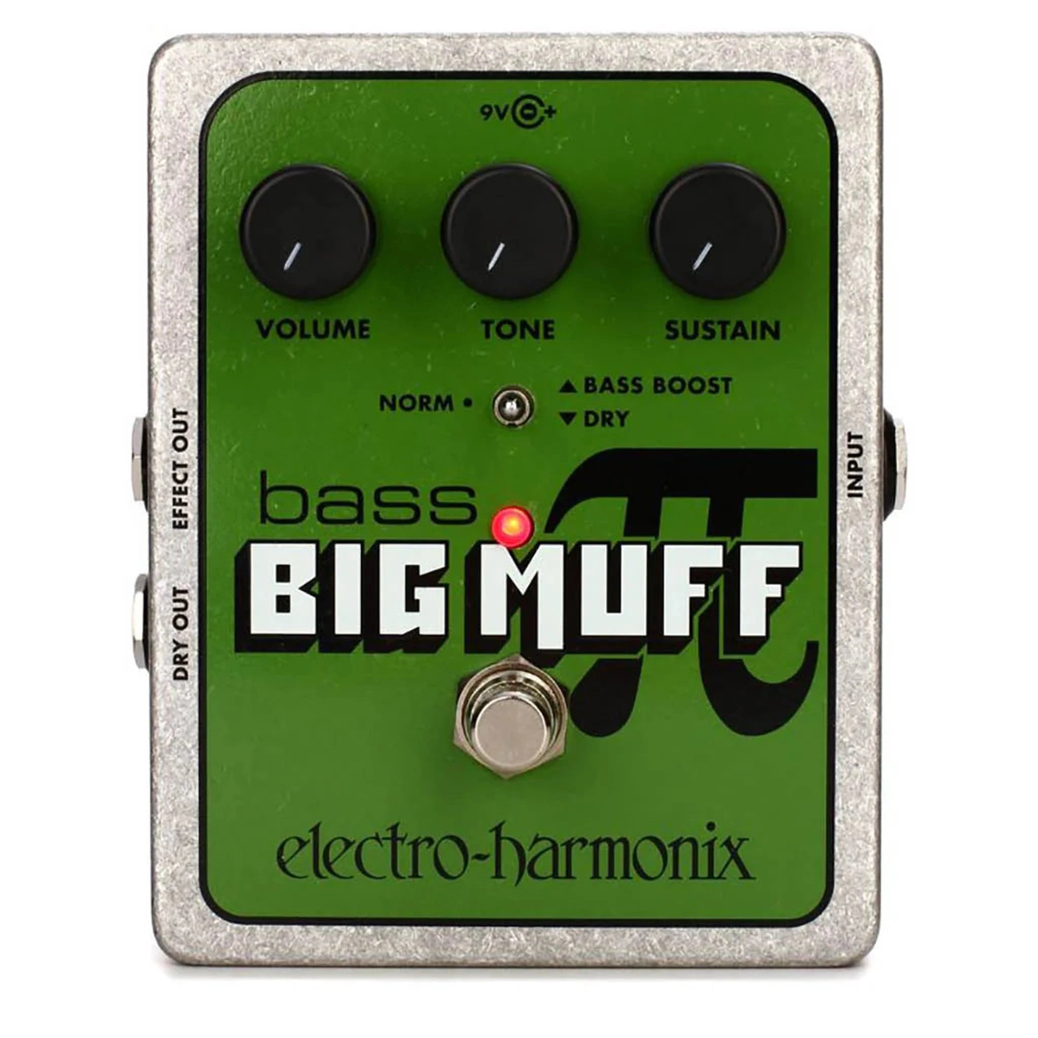 Electro Harmonix Bass Big Muff Distortion/Sustainer Guitar Effects Pedal for Bass Players - Perfect for Studio Recording & Live Performances