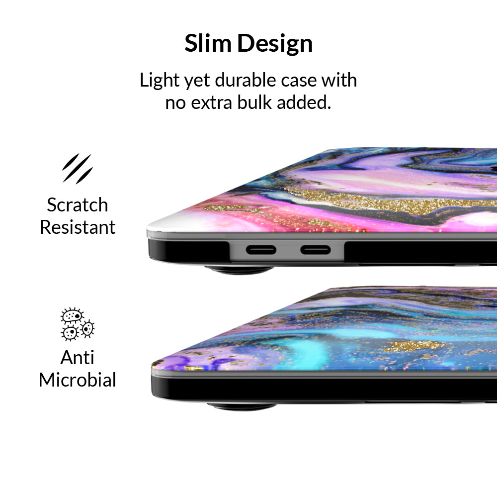 Galaxy Glitter Marble MacBook Case 2.0 - Protective Cover for MacBook Air/Pro 13
