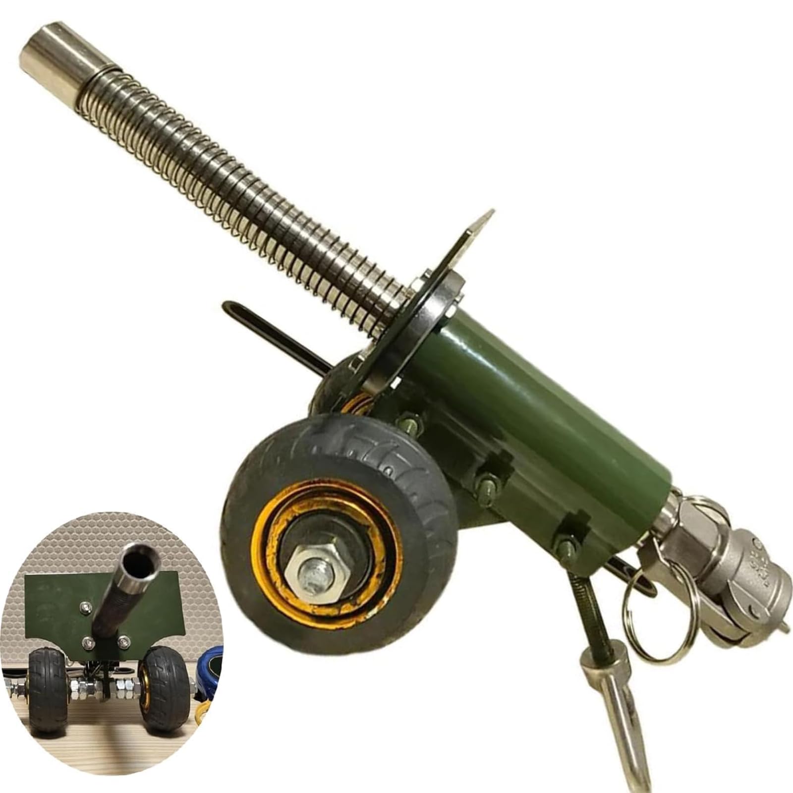 304 Stainless Steel Mini Cannon Model - Firecracker Artillery Launcher for Military Collectors | Desktop Ornament, Gift for Military Enthusiasts | Perfect for Home Decor, Office Display & Historical Reenactments