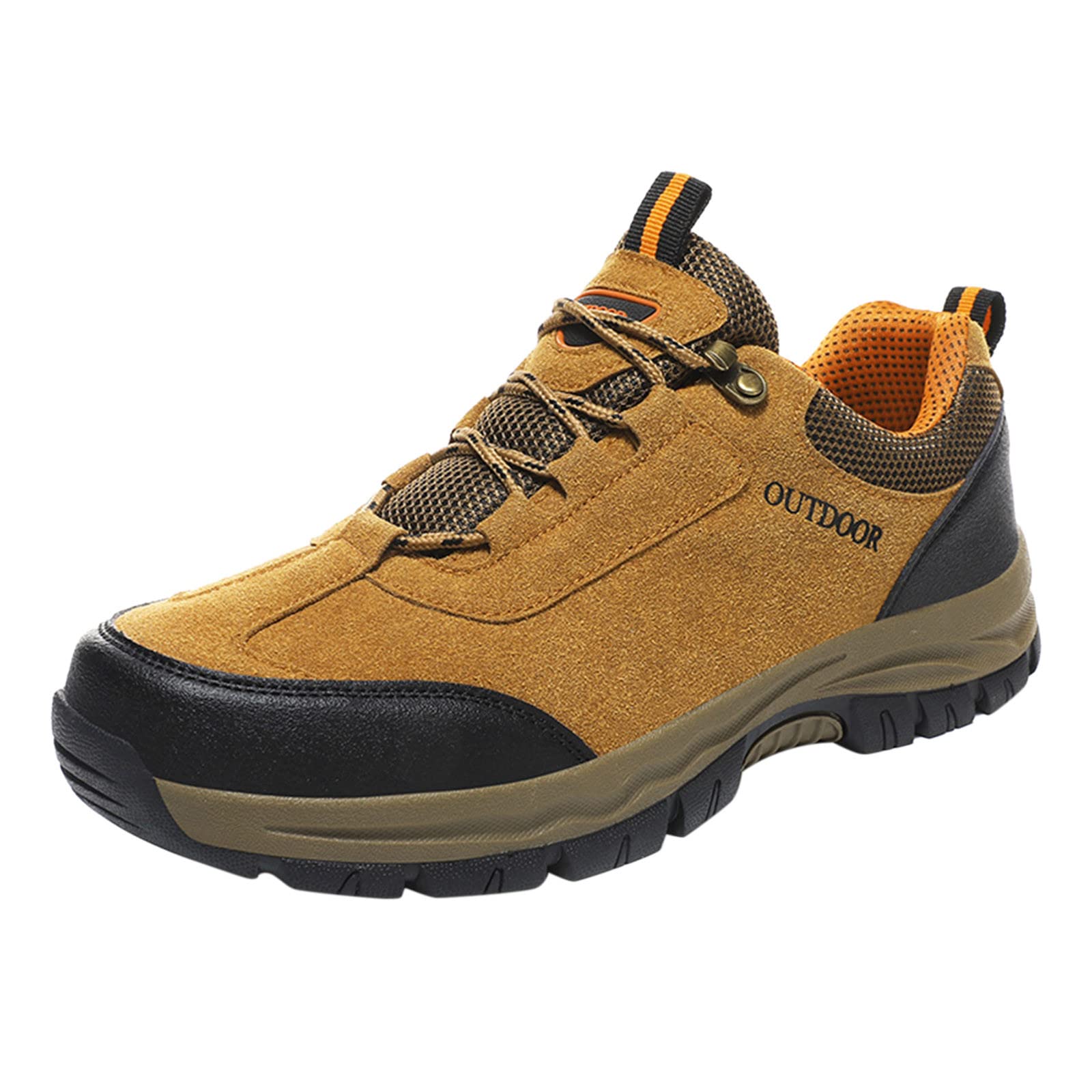 **Men's Connon Trail Shoes - Best Gym, Beach & Sailing Shoes - Size 14 Platform Deck Shoes for Height Increase - Brown Boat Shoes for Casual Wear & Outdoor Activities**