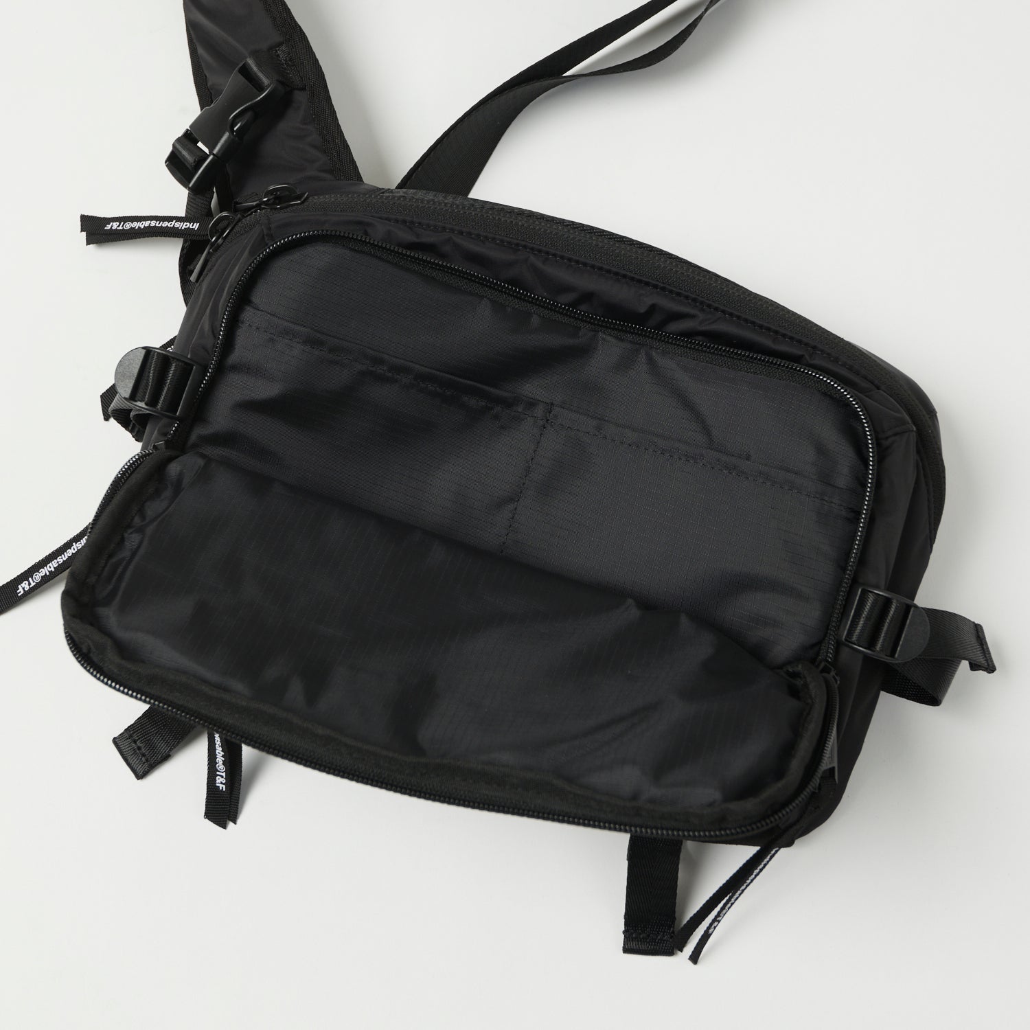 Eco-Friendly IDP Sling Bag - Waterproof & Anti-Theft Crossbody Bag Made from Recycled Econyl Fabric (Black) - Perfect for Travel, Gym & Everyday Use