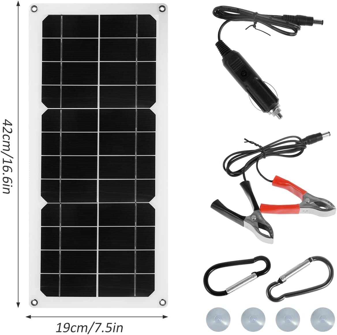30W Solar Panel Kit - 12V Waterproof Portable Solar Charger with USB Port for RV, Car, Boat, Trailer, Home & Camping | Perfect for Outdoor Adventures, Emergency Power & Off-Grid Living