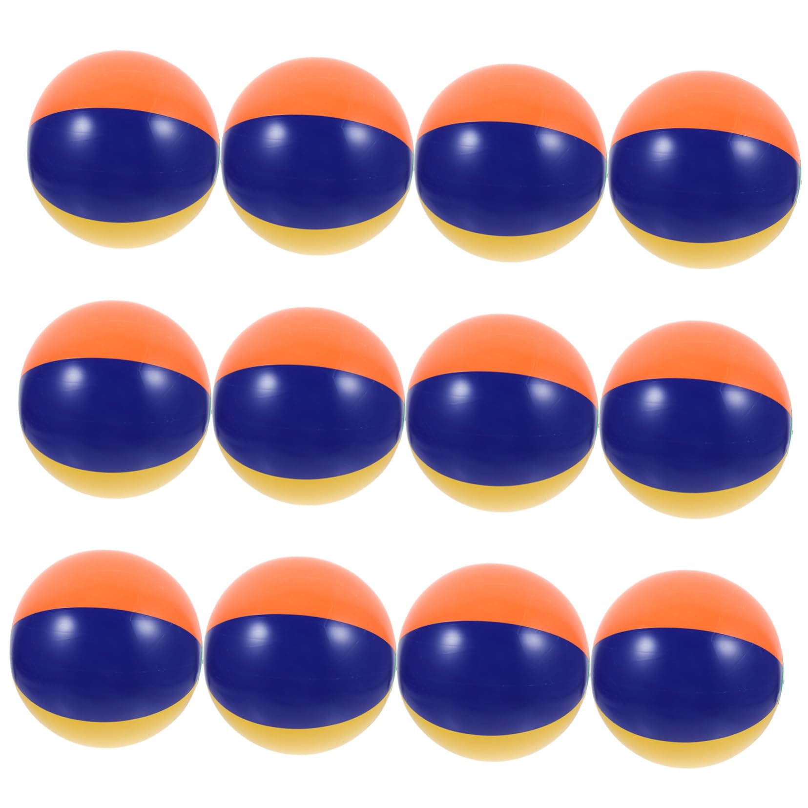 12-Pack Colorful Inflatable Beach Balls - PVC Blow Up Water Toys for Kids, Outdoor Pool, Beach & Backyard Play - Summer Party, Birthday, Swimming Pool Games & Water Sports Activities
