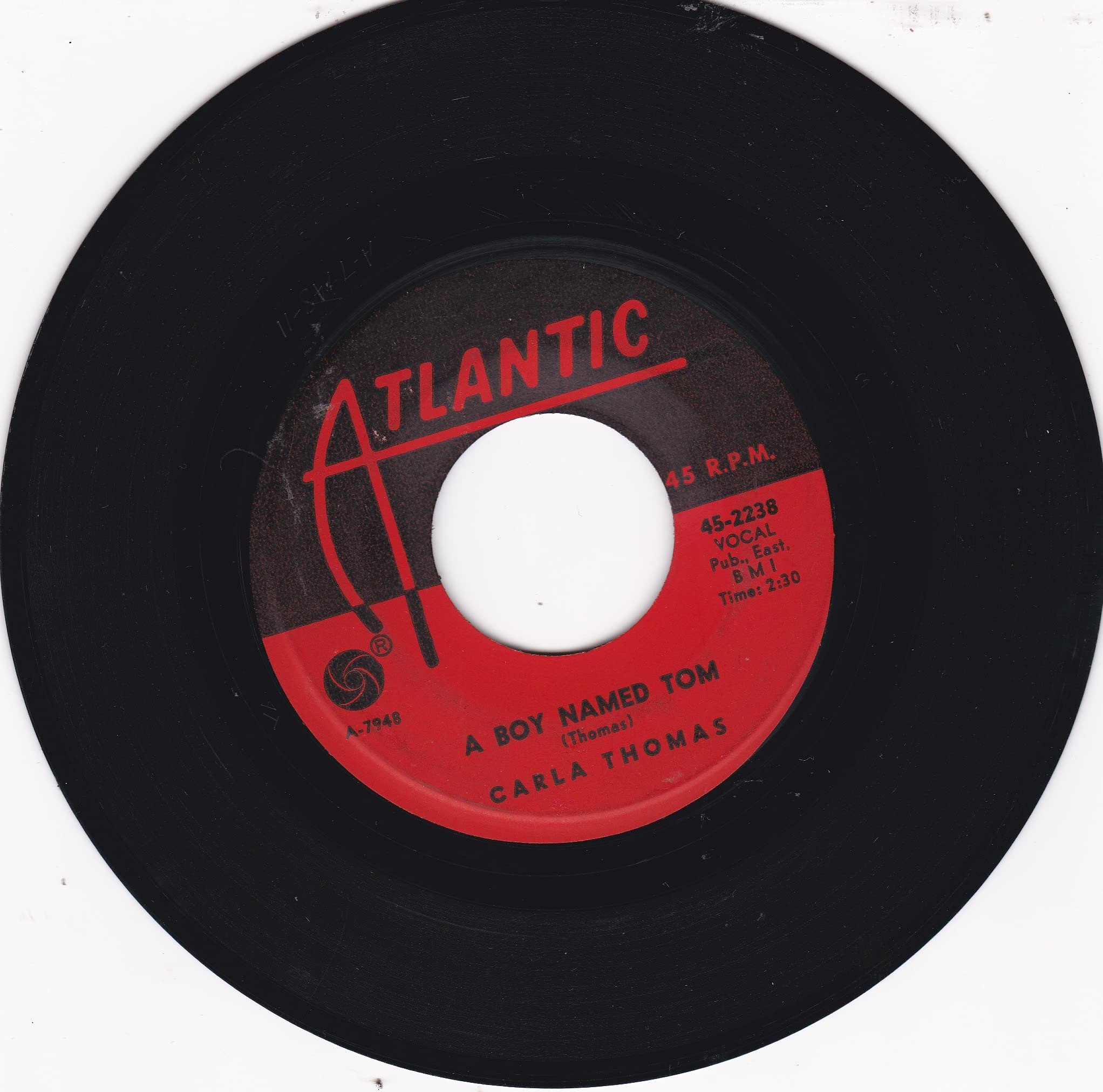 CARLA THOMAS 45 RPM Vinyl Record - A Boy Named Tom / I've Got No Time To Lose - Classic Soul Music for Collectors & DJs