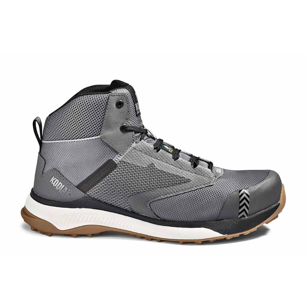 Kodiak Quicktrail Men's Composite Toe Work Safety Athletic Mid Shoe - Grey (KD0A4TF5GYX) | Slip-Resistant & Lightweight for Construction, Warehouse & Outdoor Work