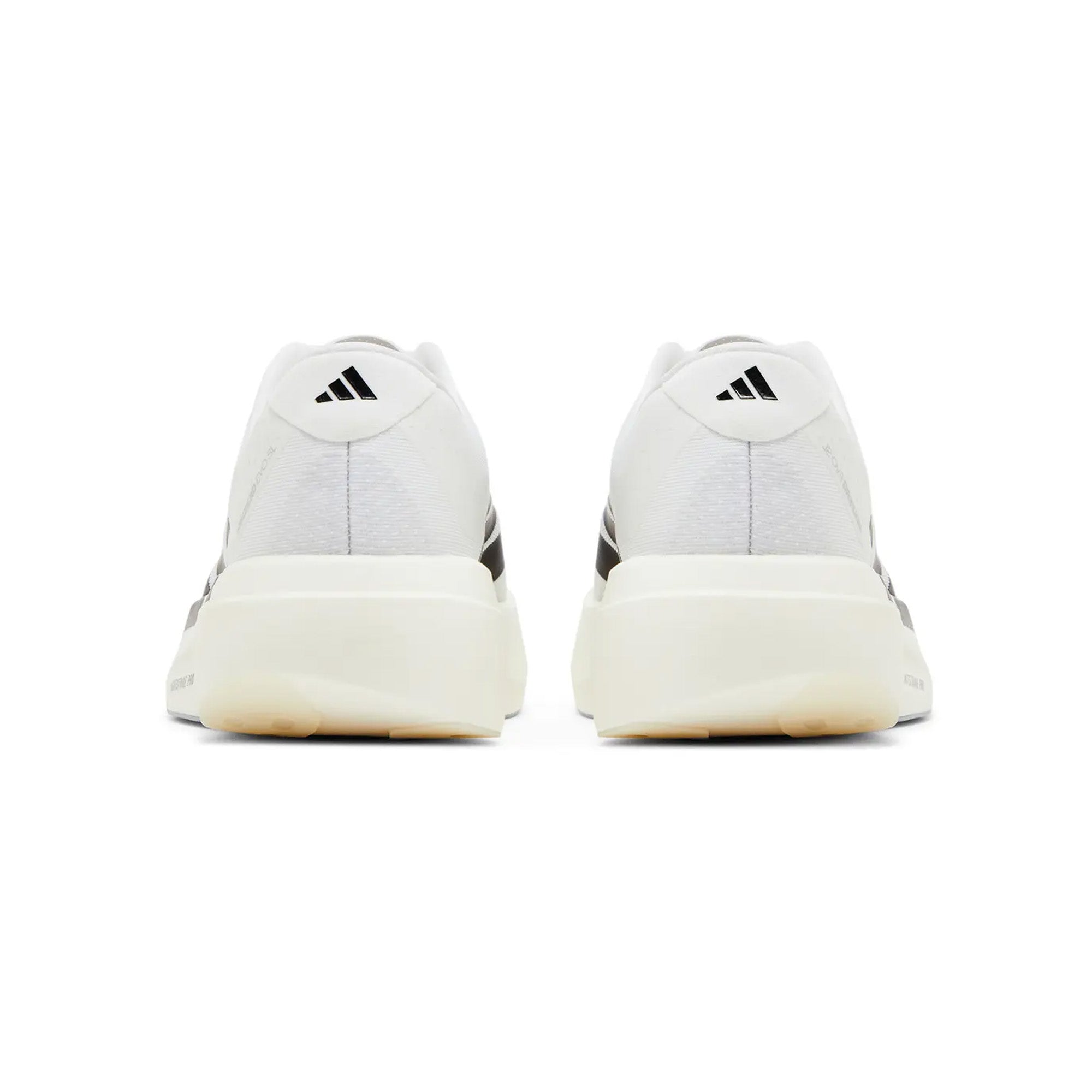 Adidas Adizero Evo SL Running Shoes - White & Black (2024) | Lightweight Performance Sneakers for Men | Perfect for Marathon Training & Road Racing
