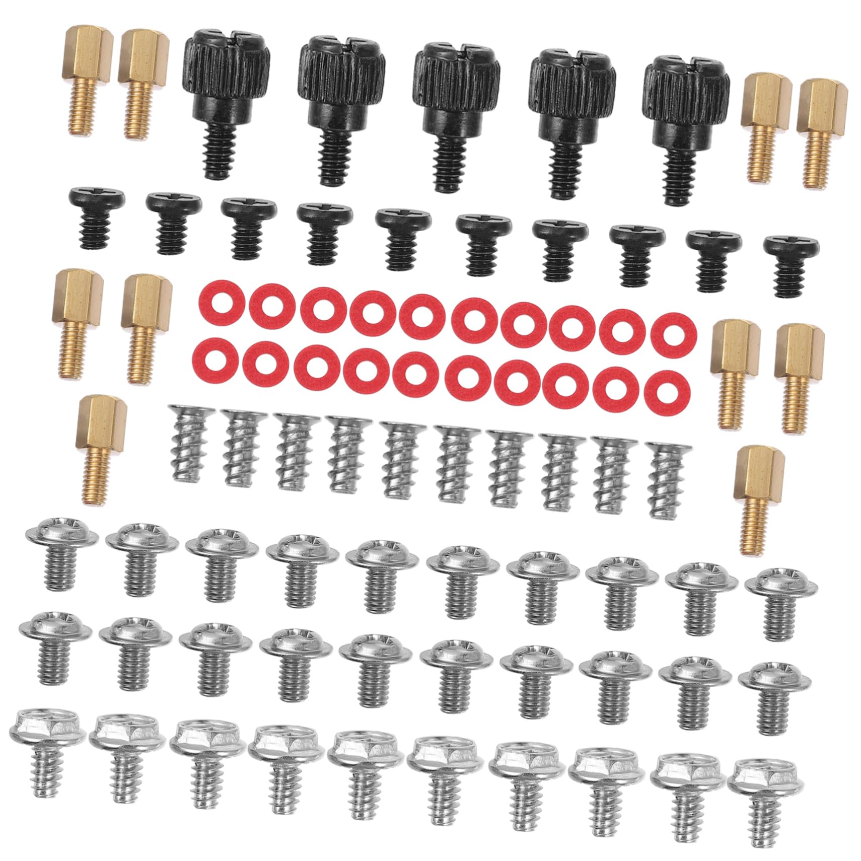 MUSISALY 1 Set Countersunk Head Screws - Computer Case Assembly Screws for PC Chassis Fixing & Hardware Installation - Perfect for DIY Computer Builds, Laptop Repairs, and Server Rack Mounting