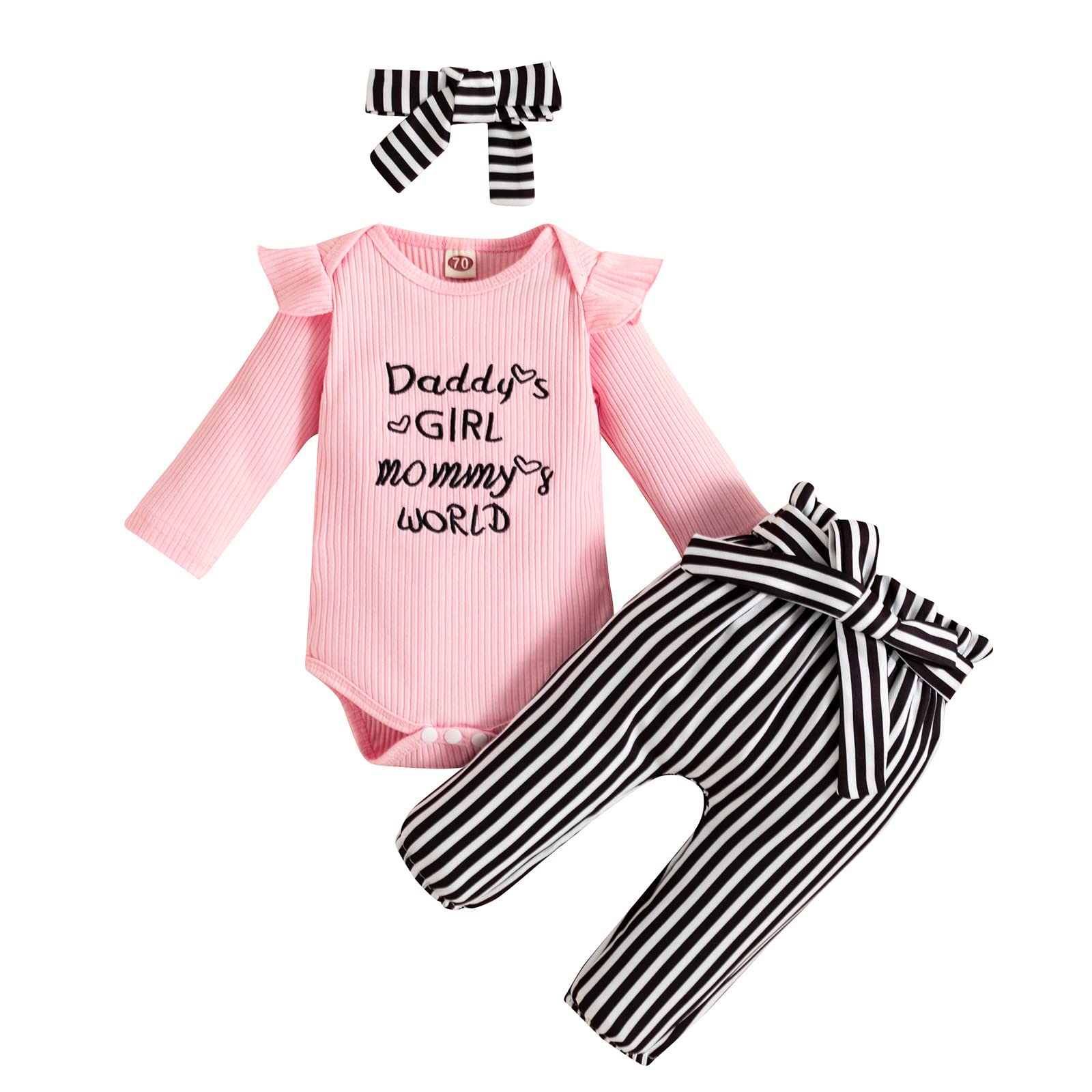 Cute Cartoon Rabbit Print Baby Girl Romper Set - Toddler Outfits for Girls Size 7 | Playtime & Casual Wear