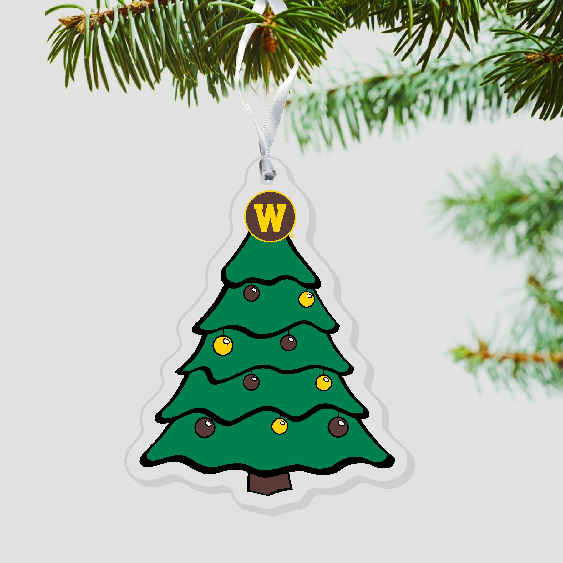 Western Michigan Christmas Tree Ornament - Handcrafted Holiday Decor for Xmas Tree, Gift & Home Decoration | Perfect for Holiday Parties, Family Gatherings & Festive Home Styling