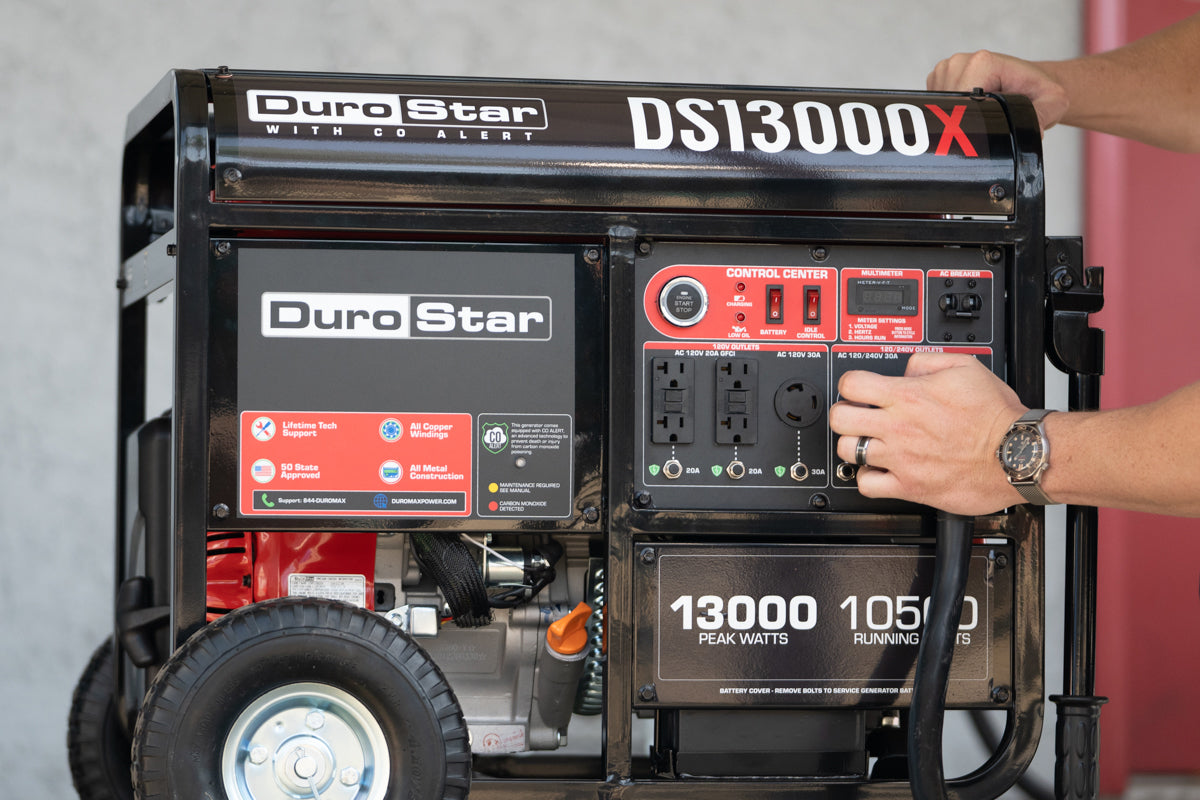 13,000 Watt Portable Gasoline Generator with CO Alert - Reliable Backup Power for Home, Camping & Emergency Use