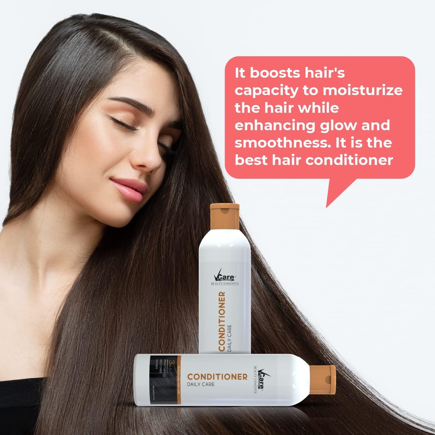 3-in-1 Daily Hair Conditioner for Women & Men - Moisturizing Treatment for Dry, Frizzy Hair - 1000ml Nourishing Formula for Shiny, Healthy Locks - Perfect for Home & Salon Use