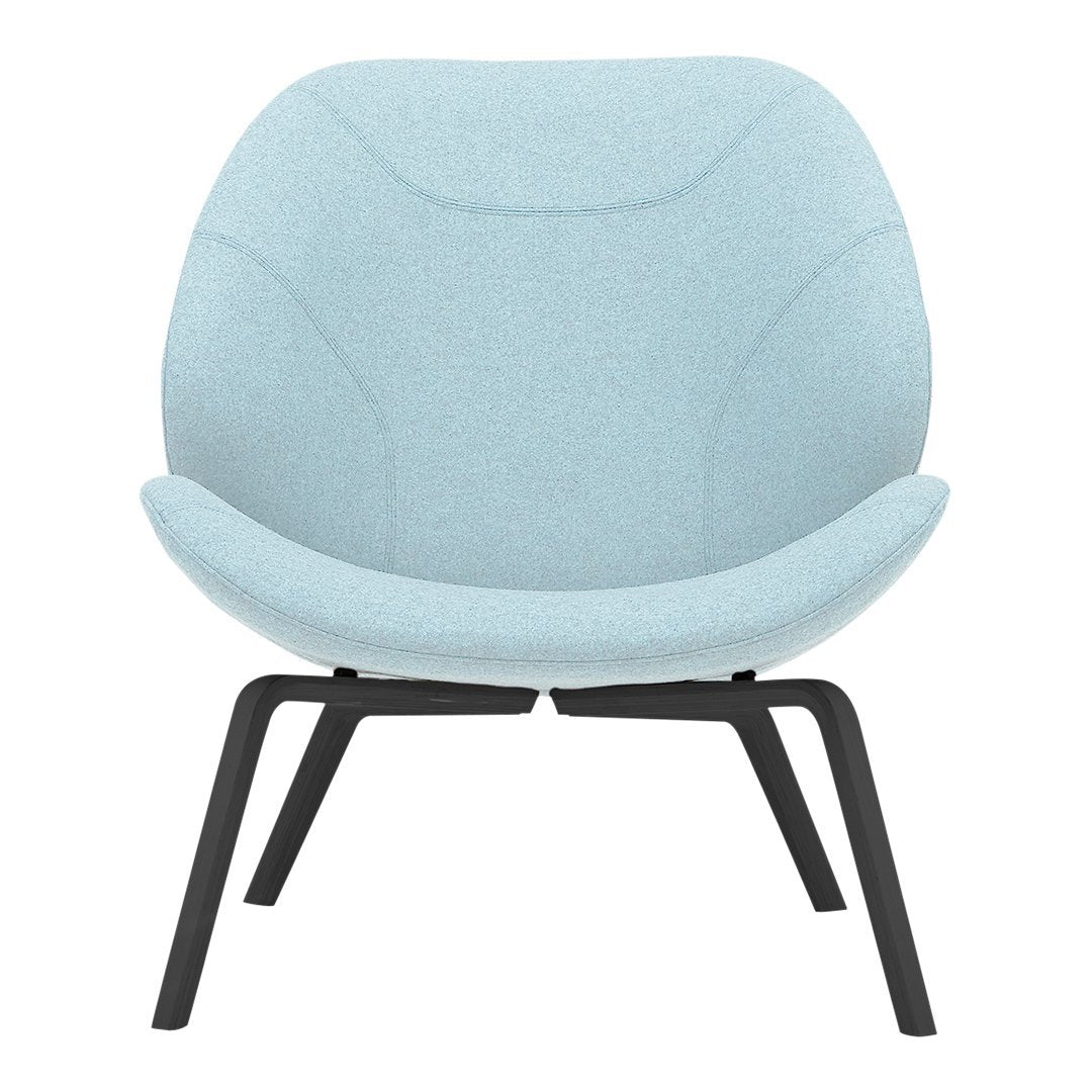 Eden Lounge Chair by Busk Hertzog - Modern Comfortable Accent Chair for Living Room, Bedroom & Patio - Softline Upholstered Relaxation Seating